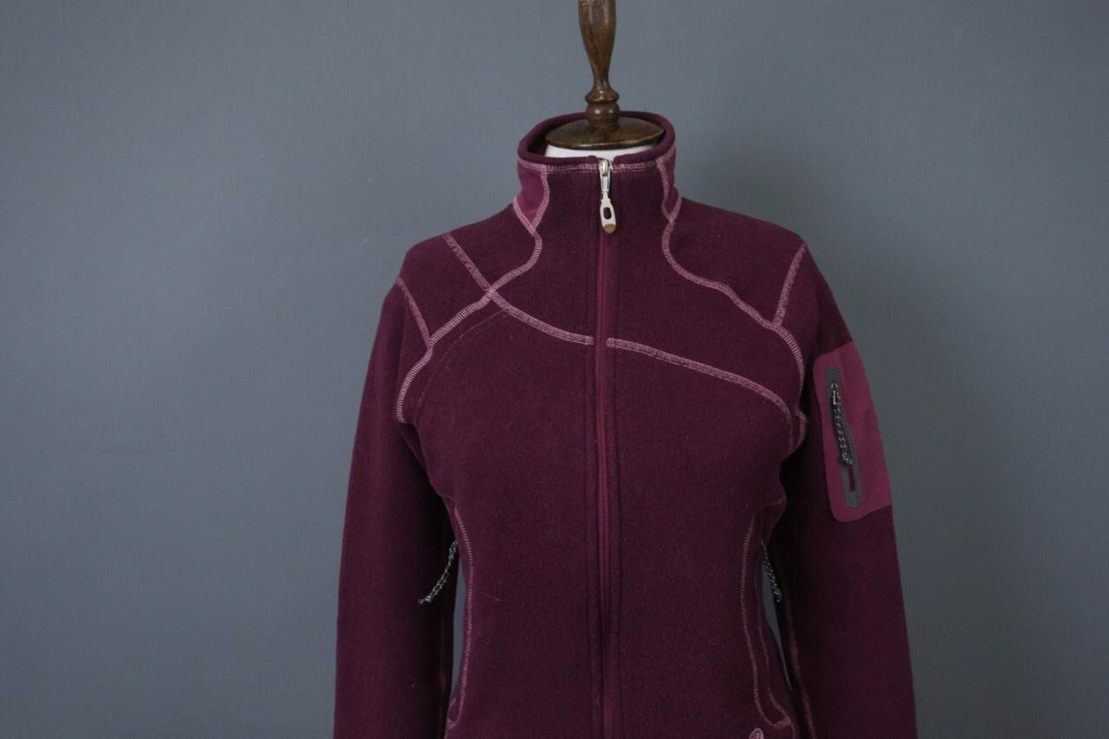 Mountain Hardwear Mountain Hardwear Burgundy Fleece Full Zip Jacket Size M Size M / US 6-8 / IT 42-44 - 2 Thumbnail