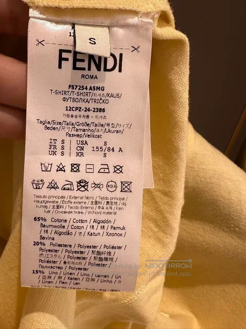 Fendi Fendi Short sleeve T-shirt Size S / US 4 / IT 40 - 5 Thumbnail