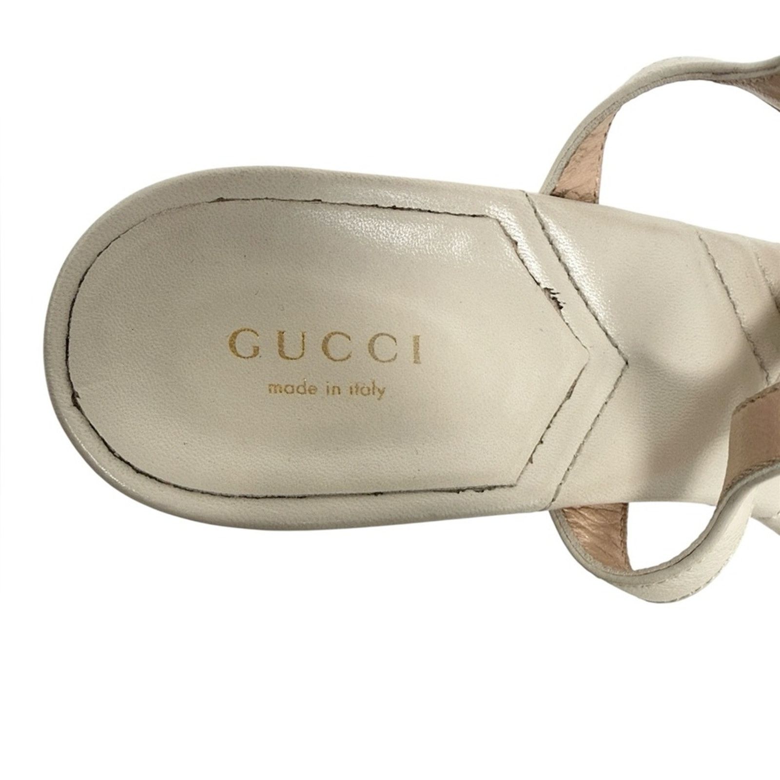 Gucci Gucci Marmont GG Mystic White Block Heel Sandals Size 39.5 Size US 9.5 / IT 39.5 - 7 Thumbnail