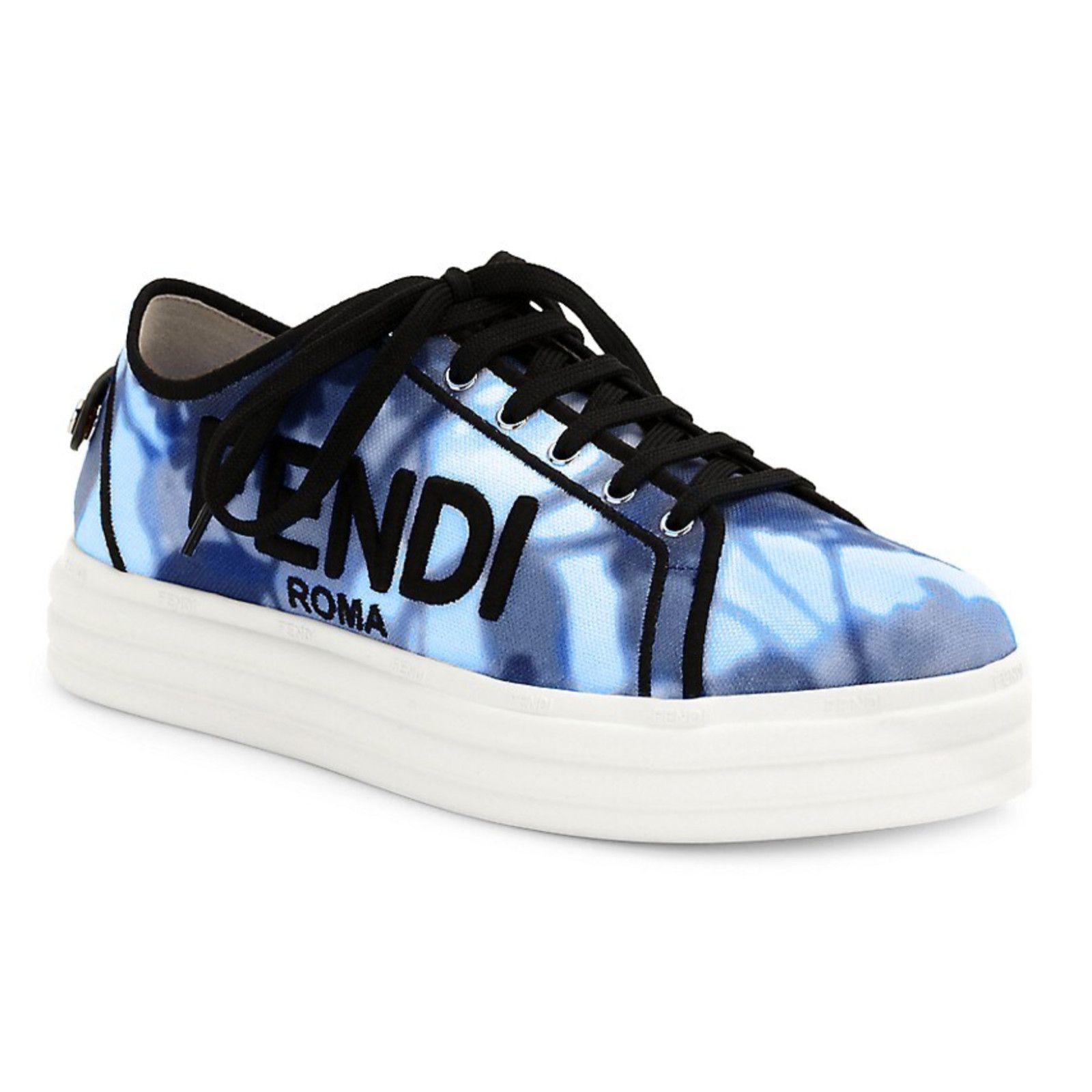 Fendi Rise Platform Logo Low Top Trainer Sneaker 36.5 Size US 6.5 / IT 36.5 - 1 Thumbnail