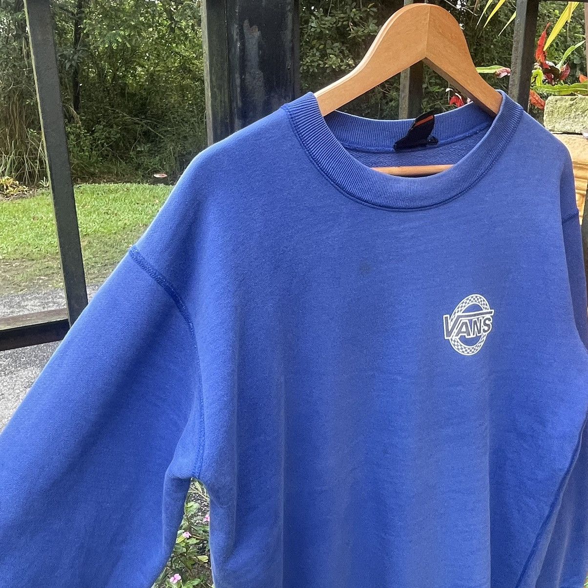 Vans × Vintage 🔥Vintage 90s VANS Skateboard Multiple Logo Sweatshirts Size US M / EU 48-50 / 2 - 7 Thumbnail