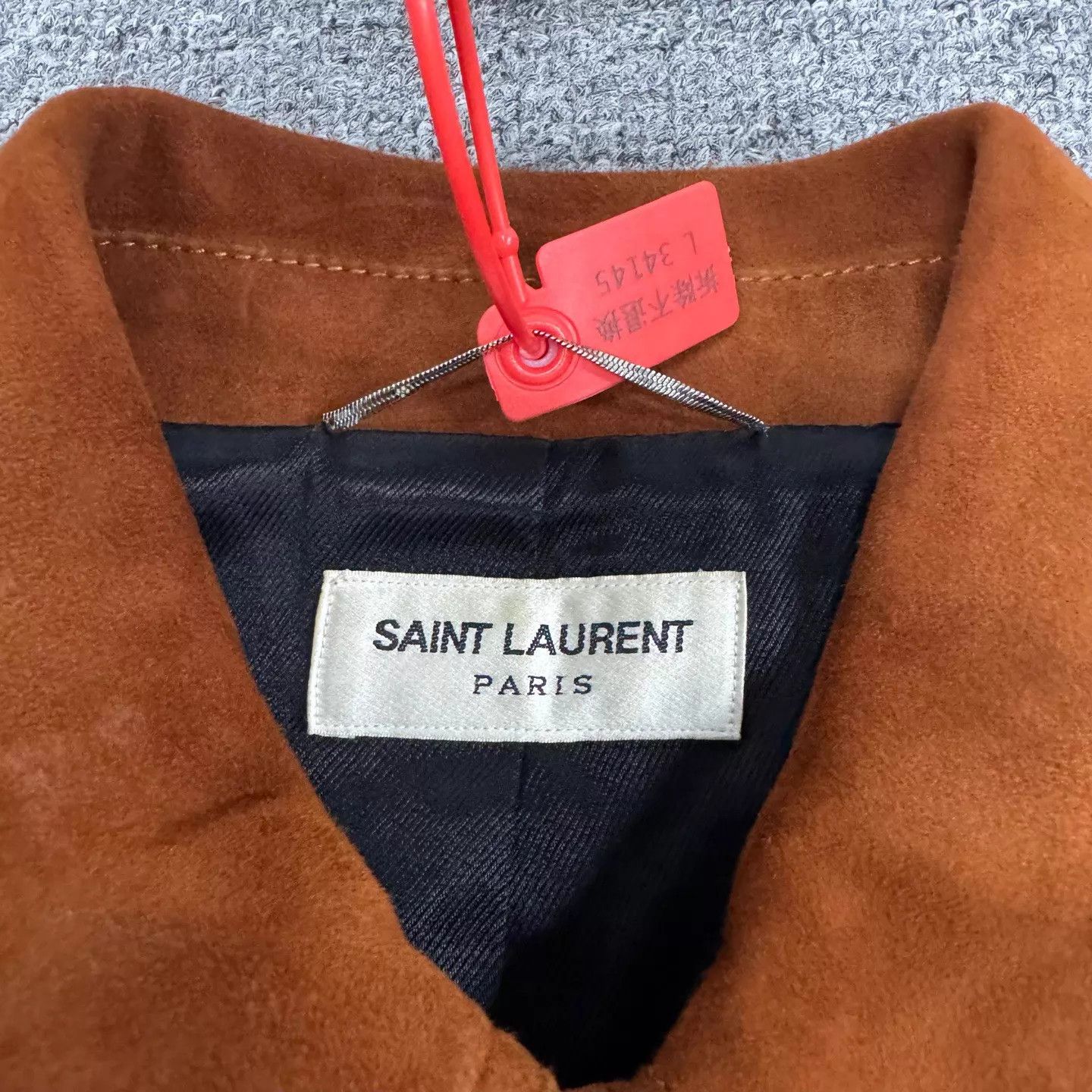 Saint Laurent Paris SLP Caramel Suede Men's Short Jacket 46 Size US S / EU 44-46 / 1 - 5 Thumbnail