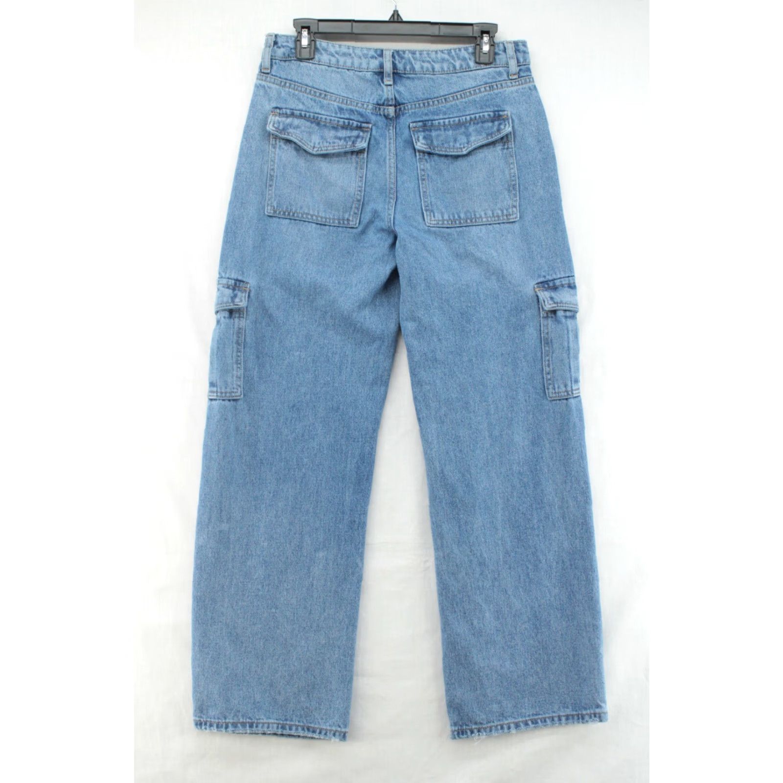Vintage VERVET Jeans Women 30 Relaxed Cargo Wide Leg Y2K Grunge Skater Punk High Rise Jeans Size 30" / US 8 / IT 44 - 6 Thumbnail