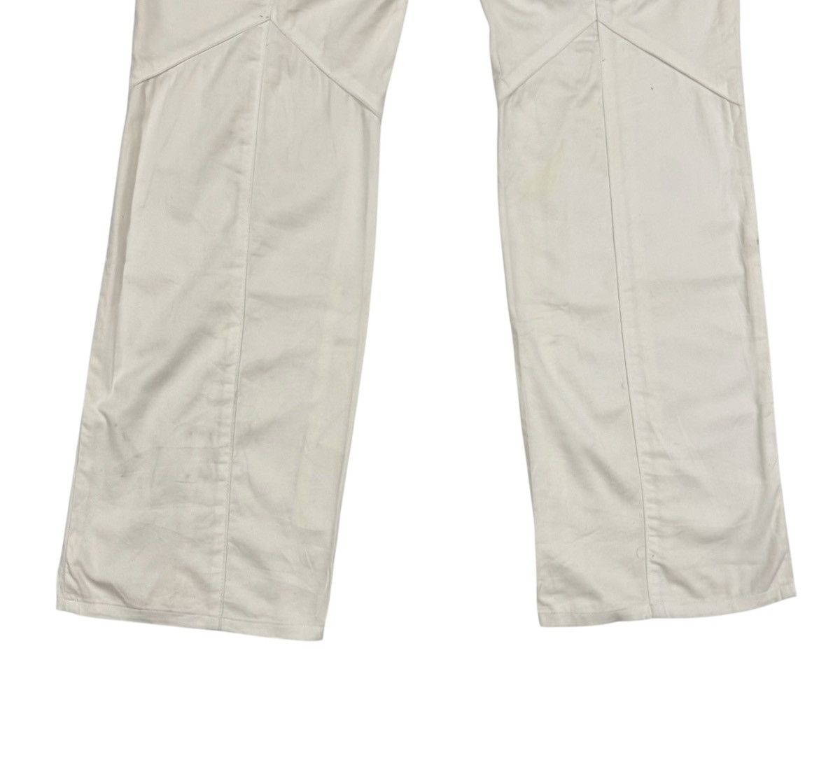 HIDEAWAYS Vtg🔥HIDEAWAYS Bell Bottom Wide White Pants Size US 33 - 11 Thumbnail