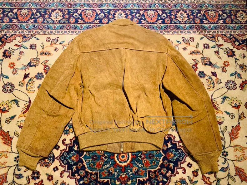 Other Yellow suede cowhide jacket Size US L / EU 52-54 / 3 - 6 Thumbnail