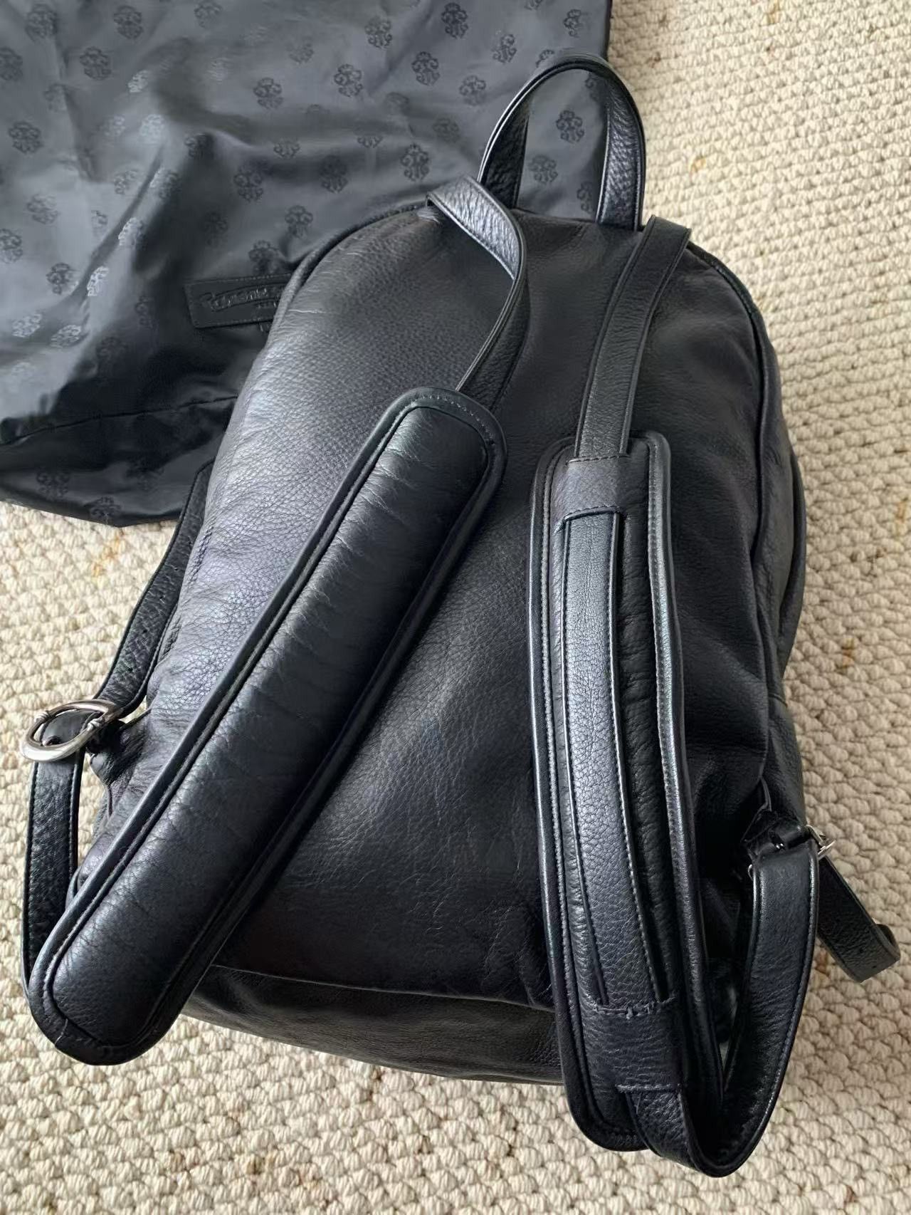 Chrome Hearts CHROME HEARTS Black Leather Backpack Size ONE SIZE - 10 Thumbnail