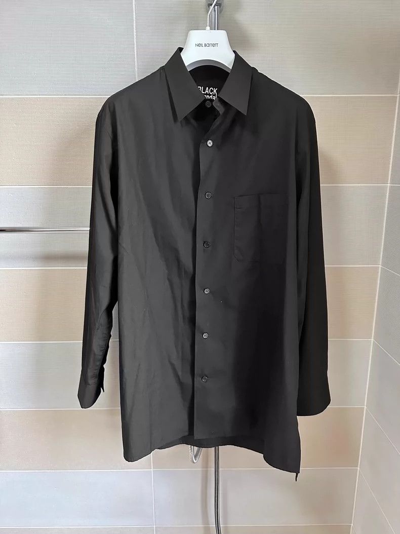 Yohji Yamamoto Black Yohji Yamamoto Long Sleeve Shirt-dmc Size US M / EU 48-50 / 2 - 1 Thumbnail