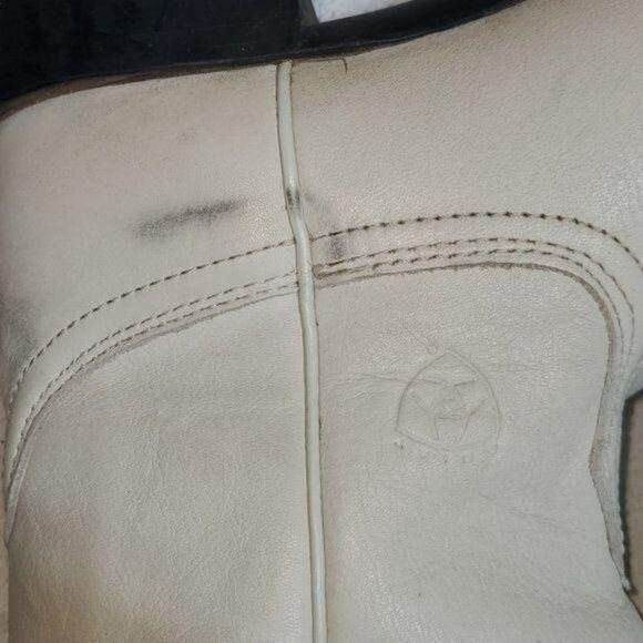 Ariat Ariat Cream Sz 8B/Euro 39M RTS Cowboy Boot Size US 8 / IT 38 - 4 Thumbnail