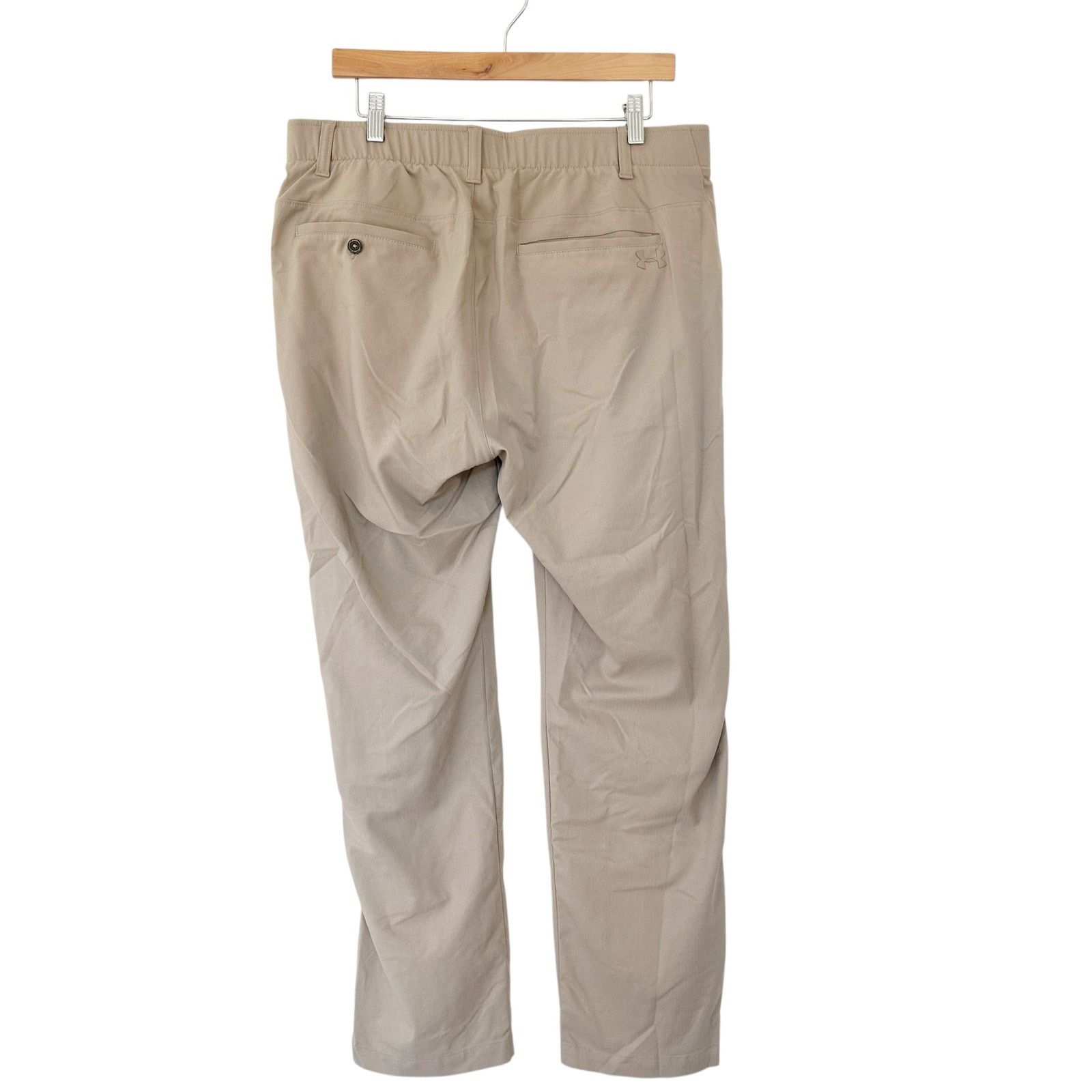 Under Armour Under Armour Tan Flat Front Chino Golf Pants Sz 36x30 Size US 36 / EU 52 - 4 Thumbnail