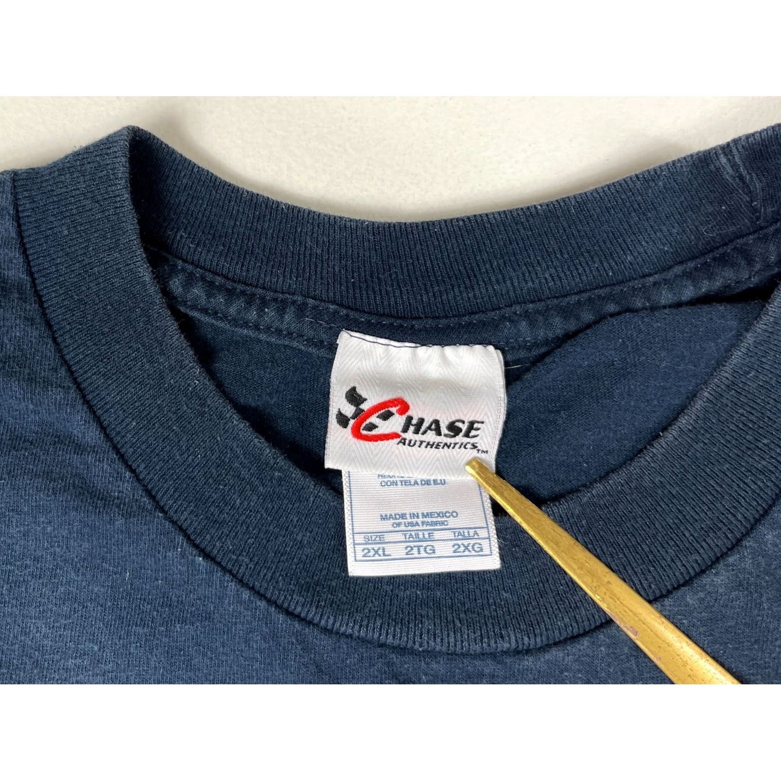 Chase Authentics Nascar Dale Jr. #88 T-Shirt Chase Authentics Navy Blue 2XL Double-Sided Mens Shirt NASCAR Size US XXL / EU 58 / 5 - 6 Thumbnail