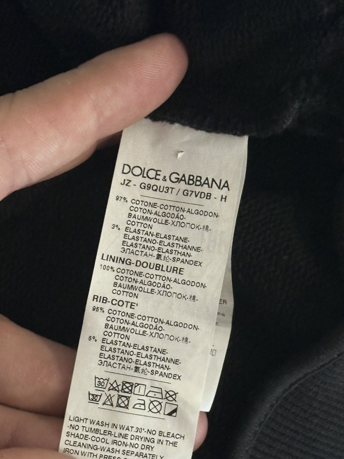 Dolce & Gabbana DOLCE & GABBANA BLACK HOODIE SIZE 56 Size US XL / EU 56 / 4 - 6 Thumbnail