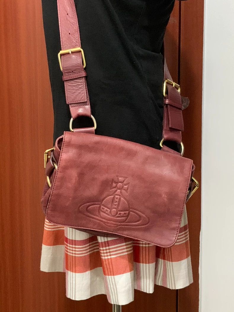 Vivienne Westwood Vivienne Westwood size os Saturn wine red mailman bag cross Size ONE SIZE - 1 Thumbnail