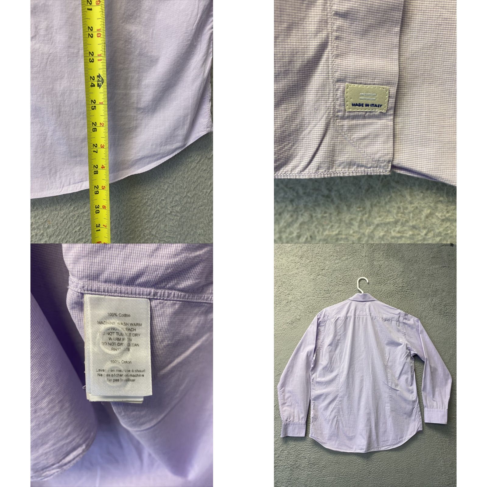 Vineyard Vines VINTAGE Vineyard Vines Slim Fit L Tucker Shirt Lavender Saltwater Wash Long Sleeve Button-Down Mens Size US L / EU 52-54 / 3 - 8 Thumbnail