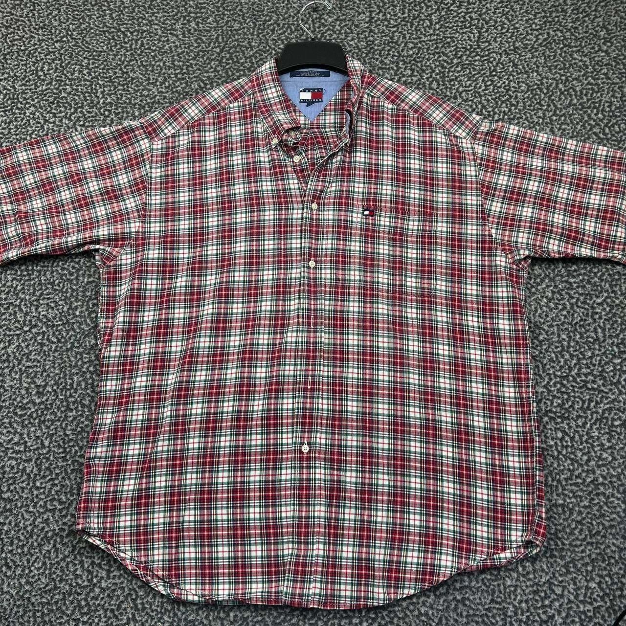 Tommy Hilfiger Tommy Hilfiger Button Down Shirt Men Plaid Cotton XL Size US XL / EU 56 / 4 - 1 Thumbnail