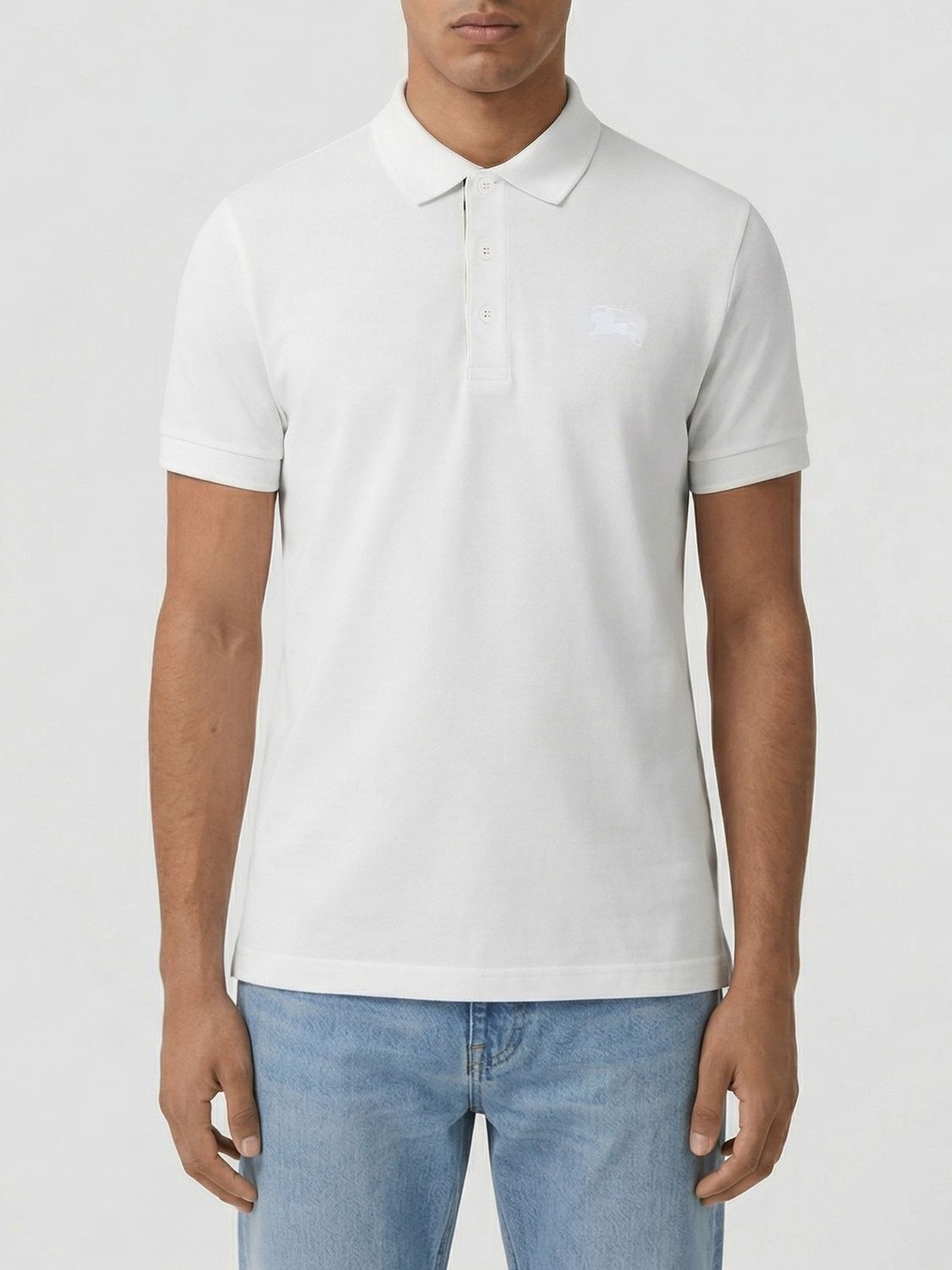 Burberry Burberry Polo Shirt Men White Size US L / EU 52-54 / 3 - 1 Thumbnail