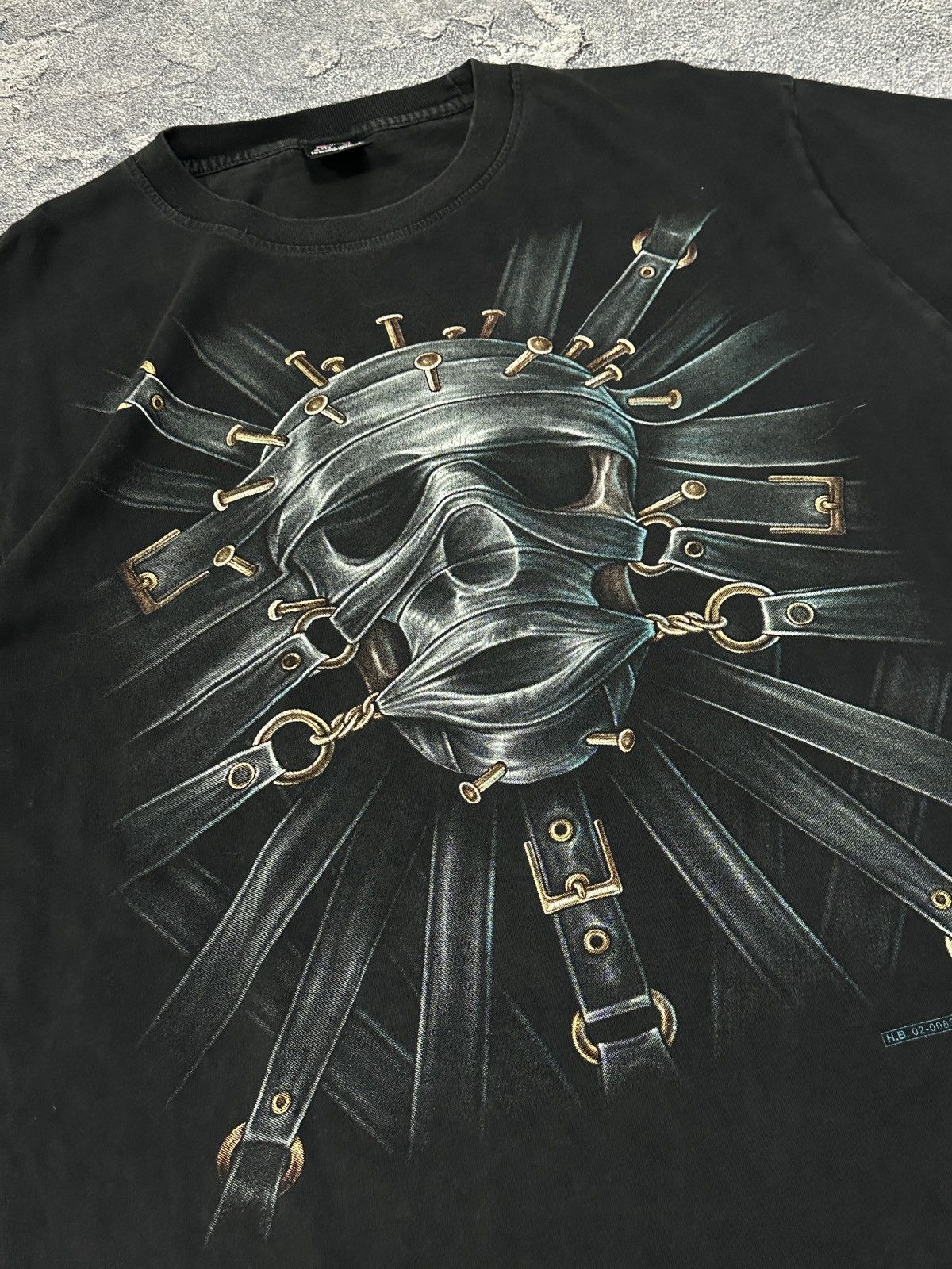 Vintage Vintage Hero Buff Silence Mask Skull Tee Black Large Size US L / EU 52-54 / 3 - 7 Thumbnail