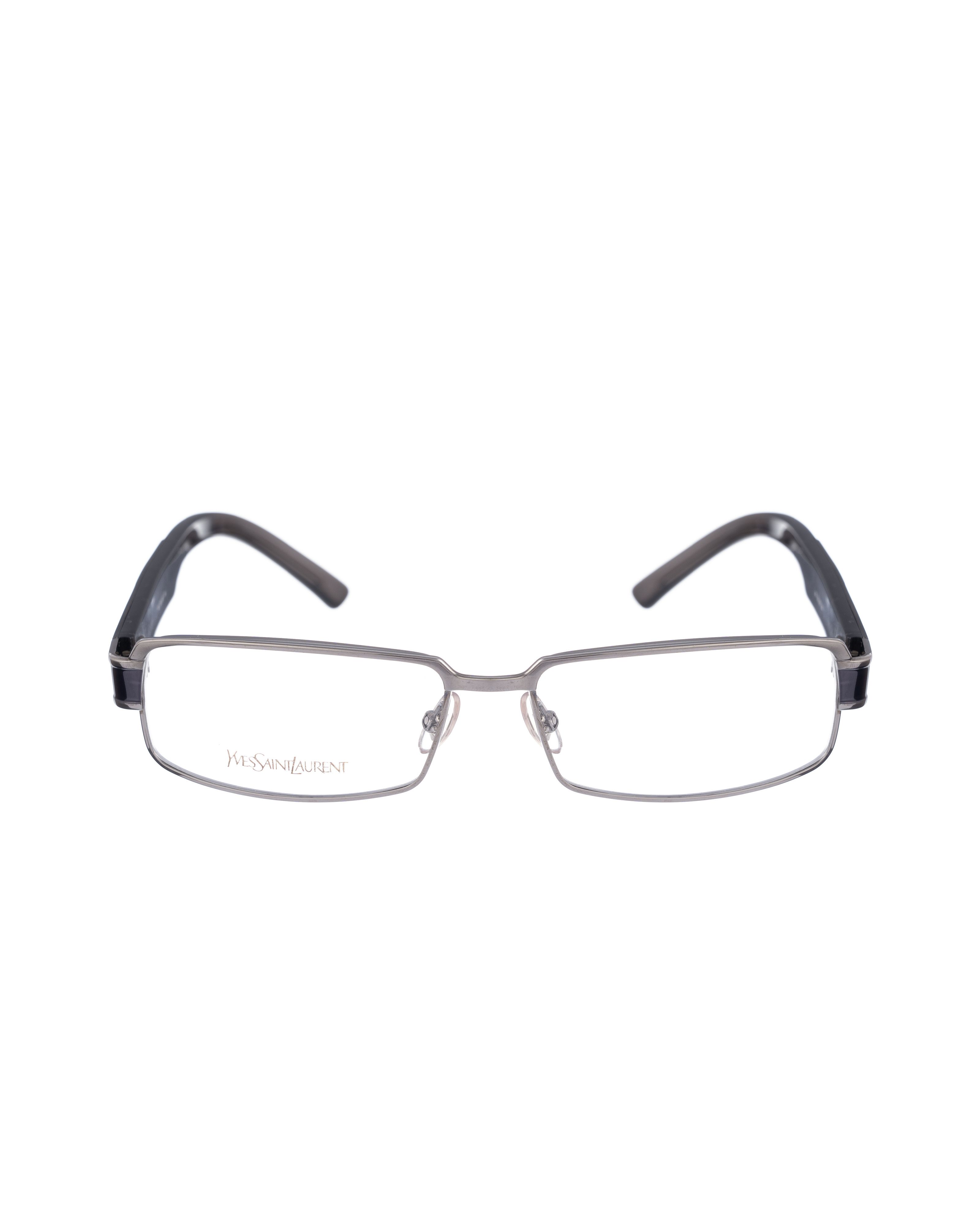 Yves Saint Laurent Yves Saint Laurent 00s Dark Silver Chrome Glasses with Logo Size ONE SIZE - 2 Thumbnail