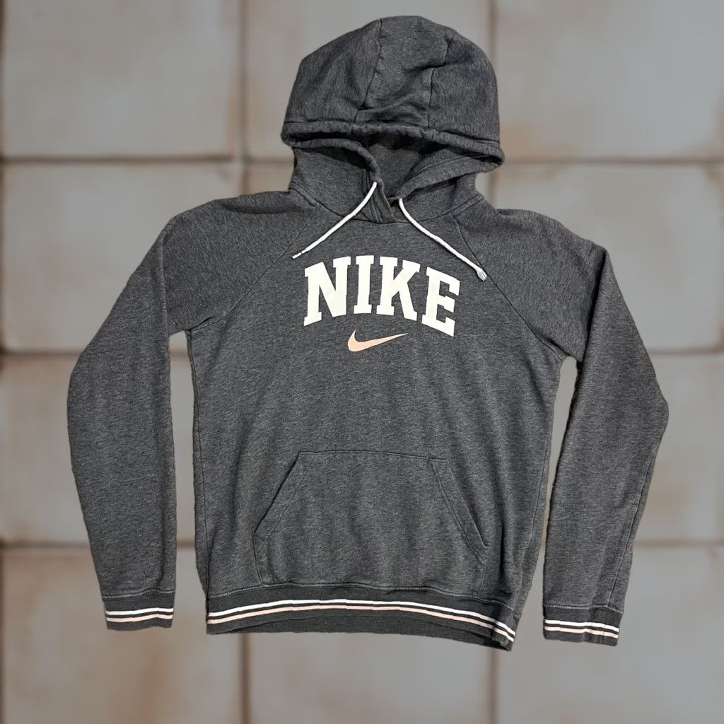 Nike Nike Sportswear Hoodie Women XS Gray Nike Swoosh Varsity Pullover Long Sleeve Hooded Pockets Easy Care All Seasons Size XS / US 0-2 / IT 36-38 - 1 Thumbnail