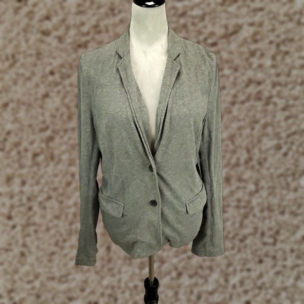 J.Crew J.CREW Cardigan Sweater Womens Large Gray Button Up Long Sleeve Preppy Classic Size L / US 10 / IT 46 - 1 Thumbnail