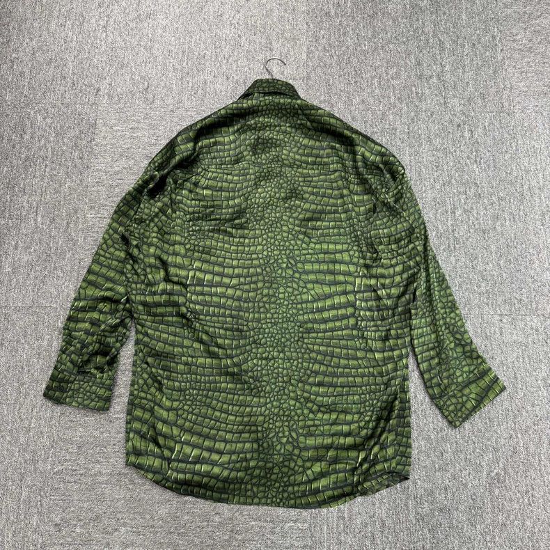 Balenciaga Balenciaga Silk shirt with alligator pattern Size US XS / EU 42 / 0 - 5 Thumbnail