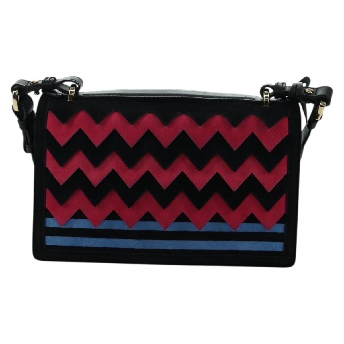 Salvatore Ferragamo Salvatore Ferragamo Suede Gancini Shoulder Bag Black Size ONE SIZE - 2 Thumbnail