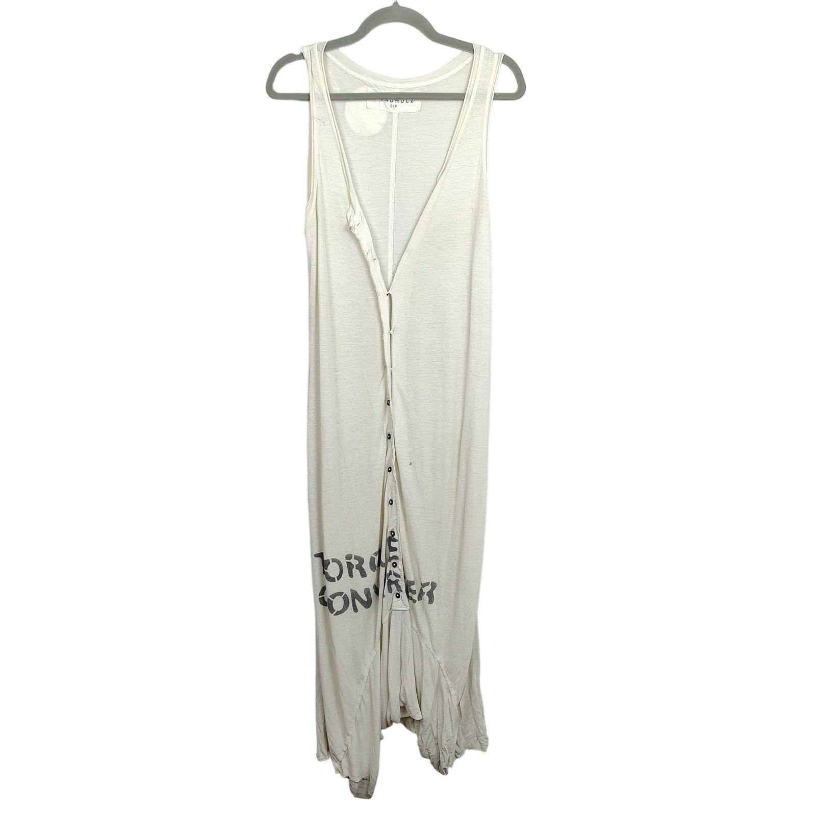 Other Rundholz Dip Jumpsuit Size Small White Cotton NASA Size 27" / US 4 / IT 40 - 1 Thumbnail