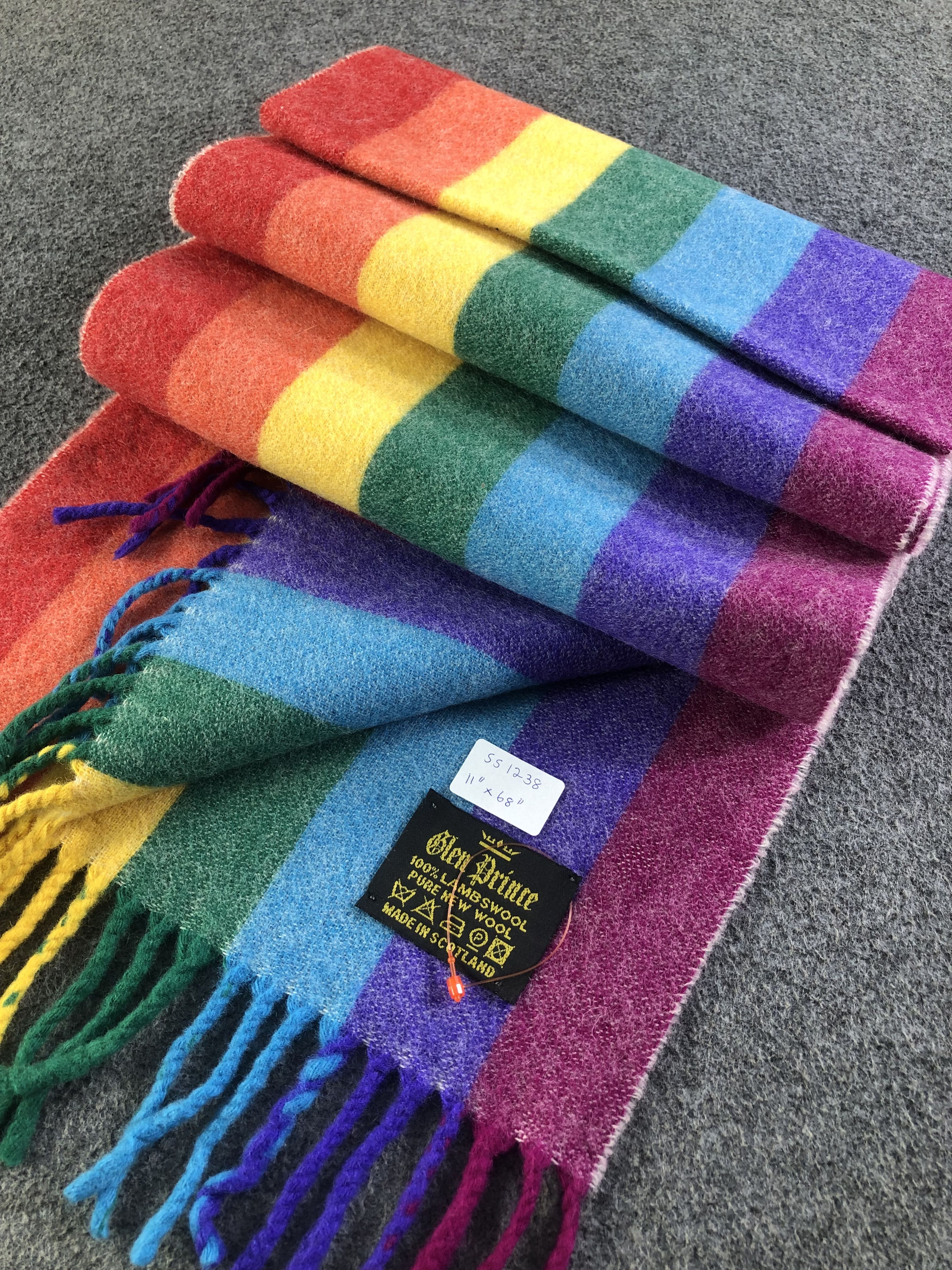 Vintage Glen Prince Lambswool Scarf / Muffler / Neckwear SS1238 Size ONE SIZE - 3 Thumbnail