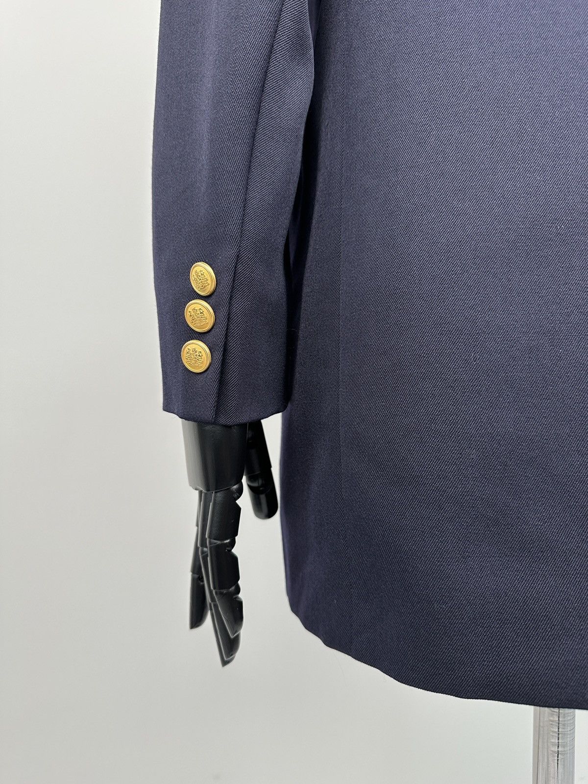 Aquascutum AQUASCUTUM Double-Breasted Gold Buttons Wool Blazer Jacket Size L / US 10 / IT 46 - 10 Thumbnail