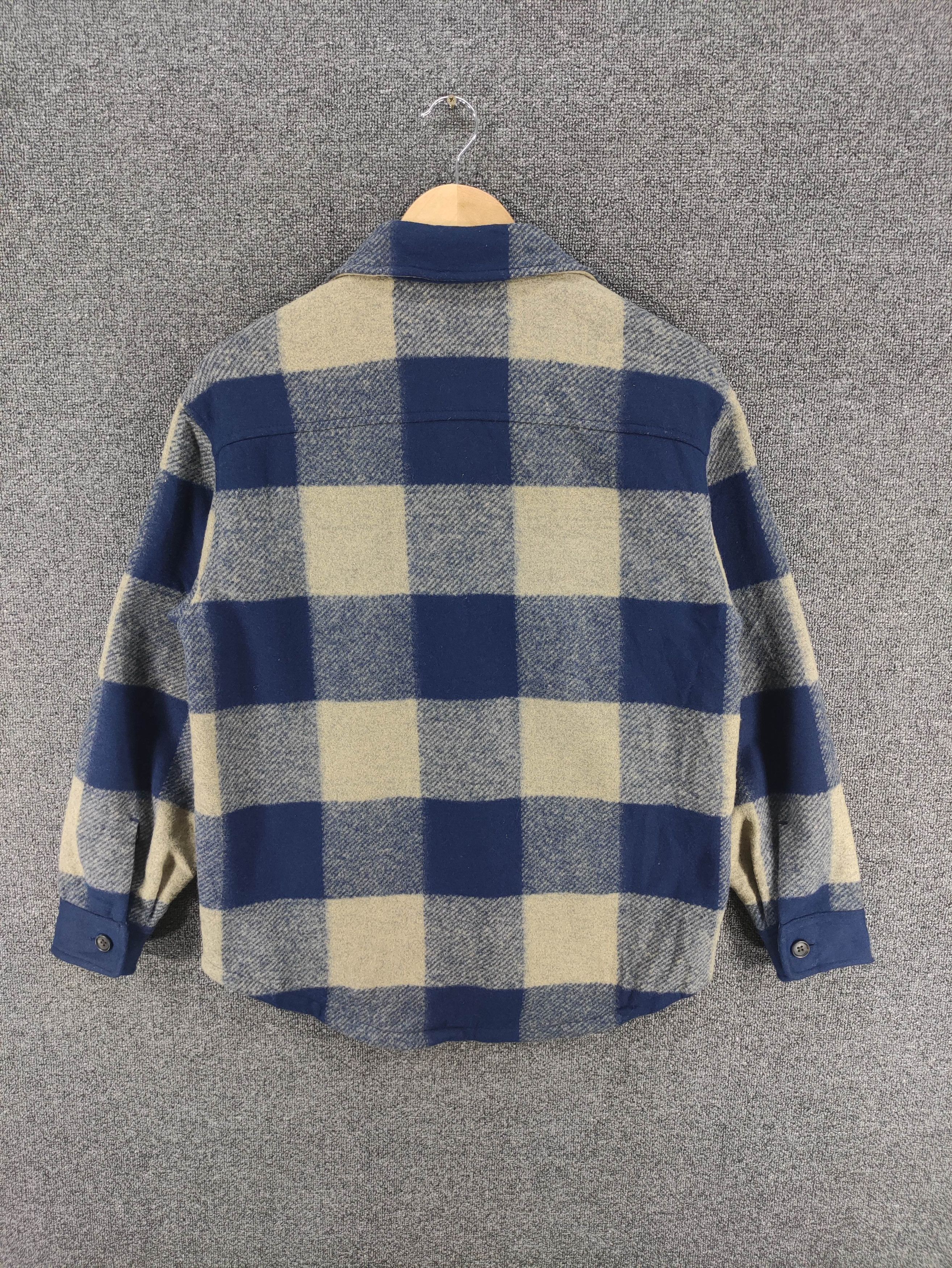Uniqlo Uniqlo Wool Shirt Jacket Button Up Shadow Plaid Size US M / EU 48-50 / 2 - 9 Thumbnail