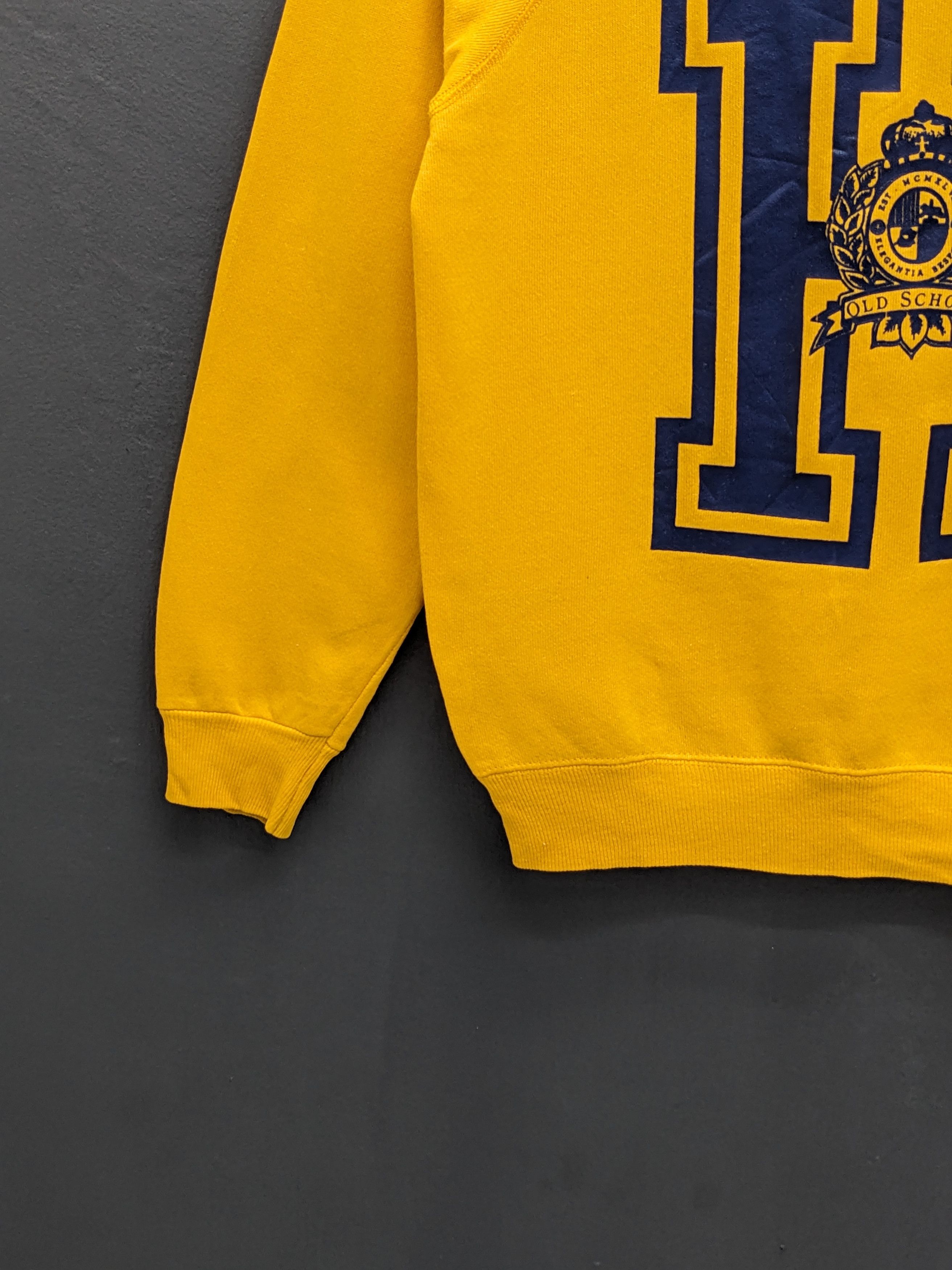 Vintage Vintage 80s Hanes H Old School Crewneck Sweatshirt Size US M / EU 48-50 / 2 - 5 Thumbnail