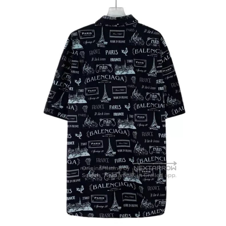 Other Balenciaga Size 41 Black Logo Letter Iron Tower Graffiti P Size US M / EU 48-50 / 2 - 2 Thumbnail