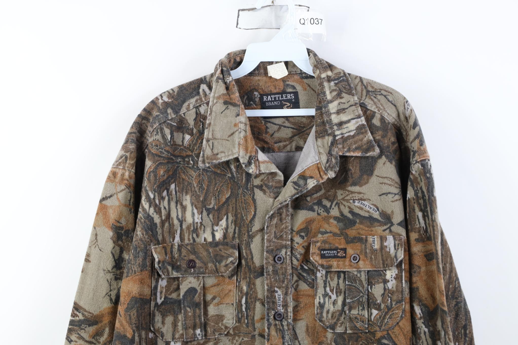 Vintage Vintage 90s Camouflage Chamois Cloth Button Shirt USA Size US XXL / EU 58 / 5 - 2 Thumbnail