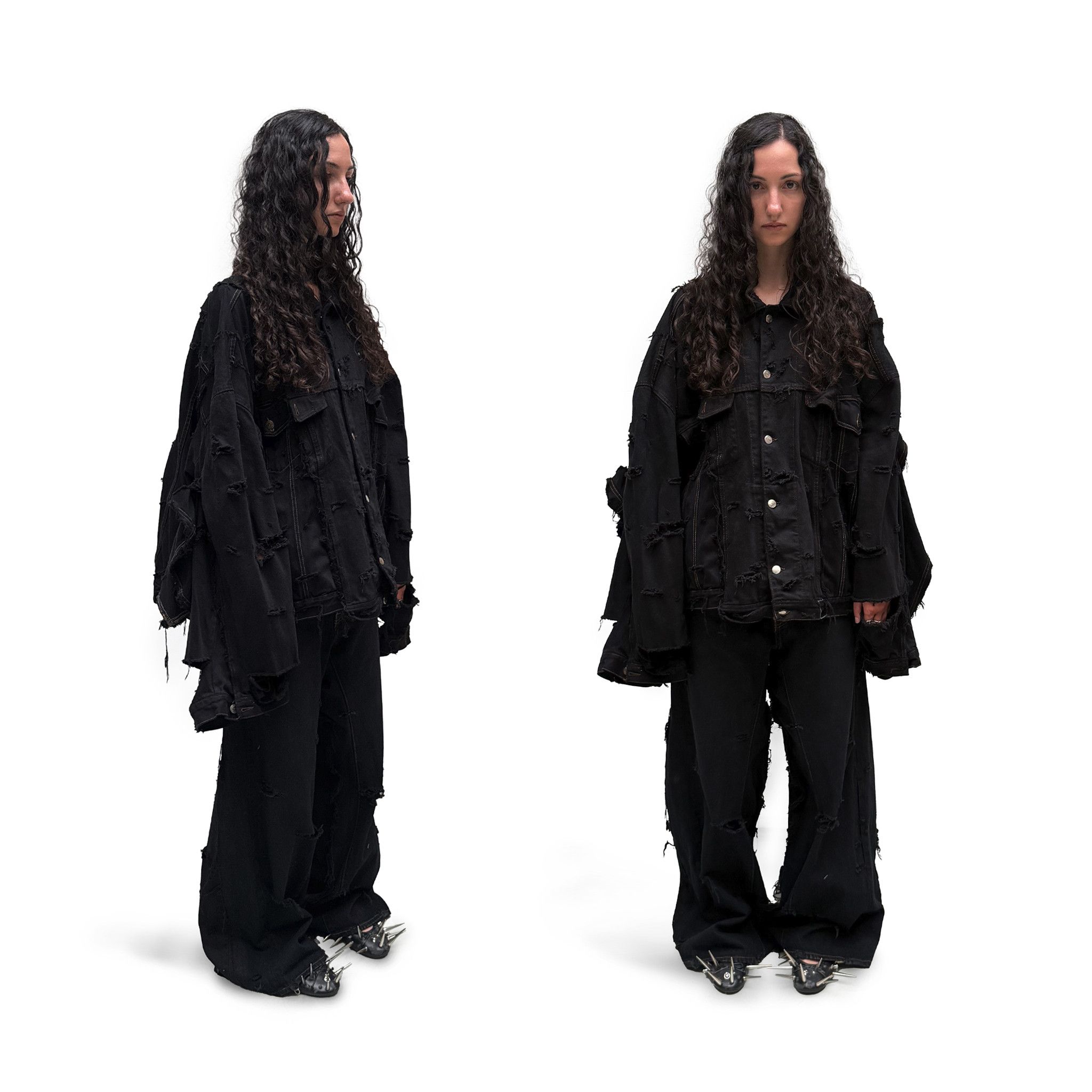 Italia Independent OVERSIZE BRVNO DISTRESSED DARK JEANS 100% RECYCLED Size US 33 - 1 Thumbnail