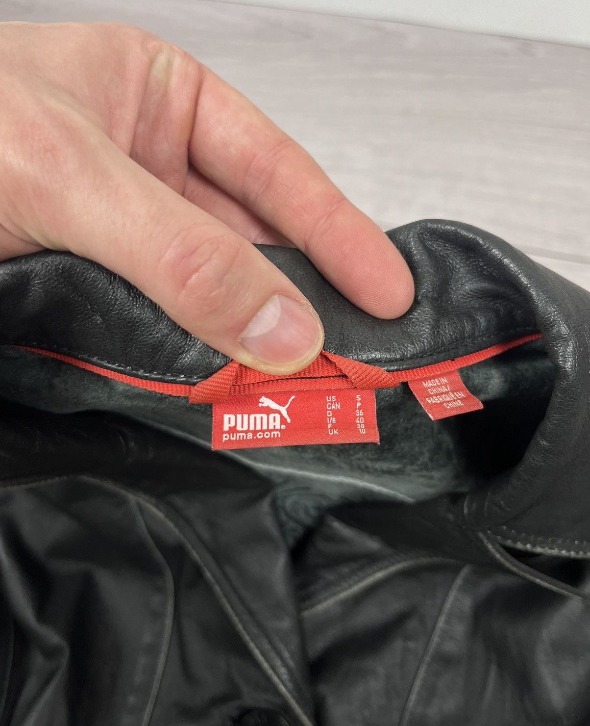 Puma Puma Vintage Rare Y2K Black Leather Jacket Size S / US 4 / IT 40 - 11 Thumbnail