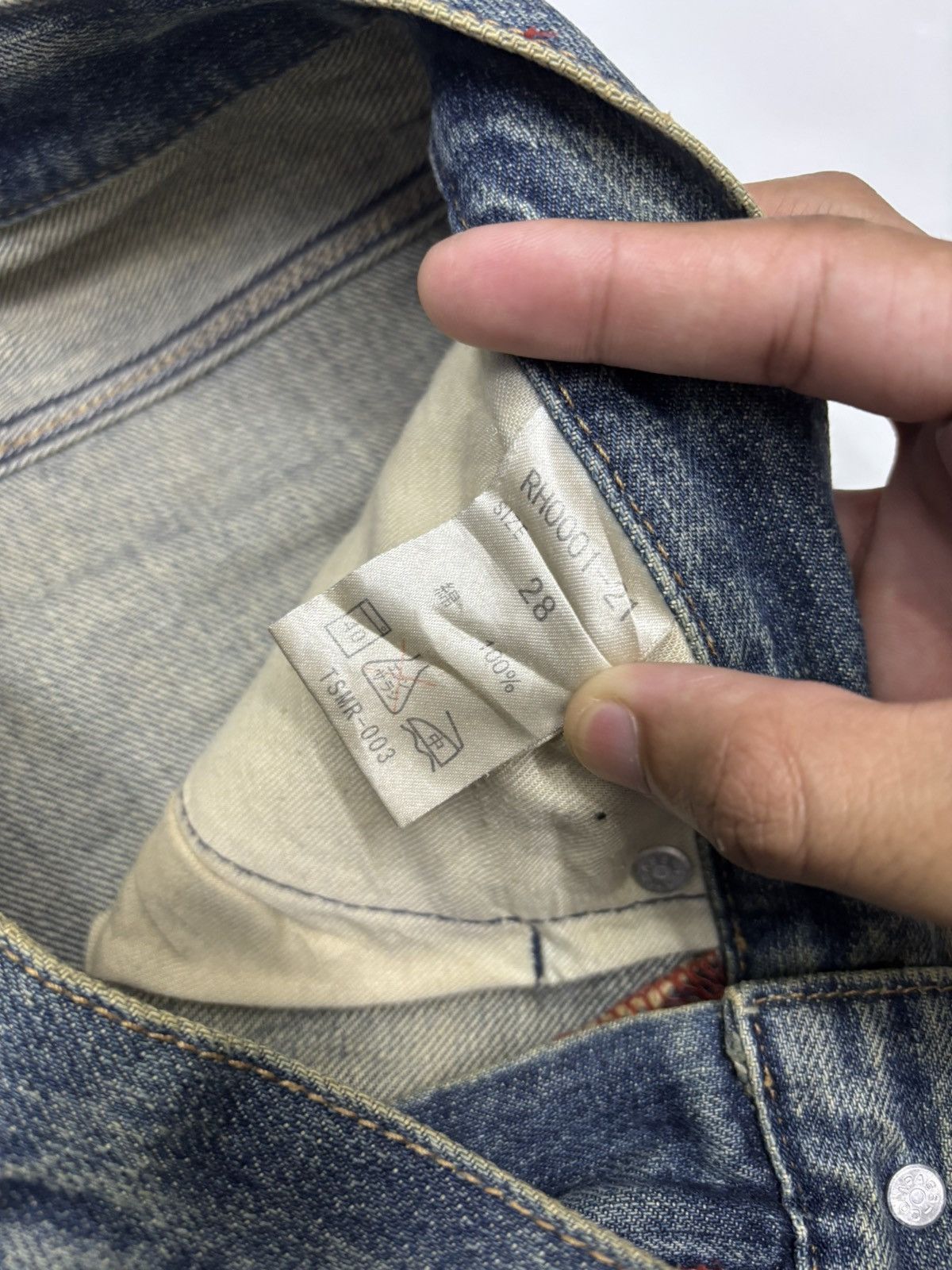 If Six Was Nine 🔥VINTAGE RUSH HOUR MUD WASH DISTRESSED DENIM JEANS Size US 30 / EU 46 - 12 Thumbnail