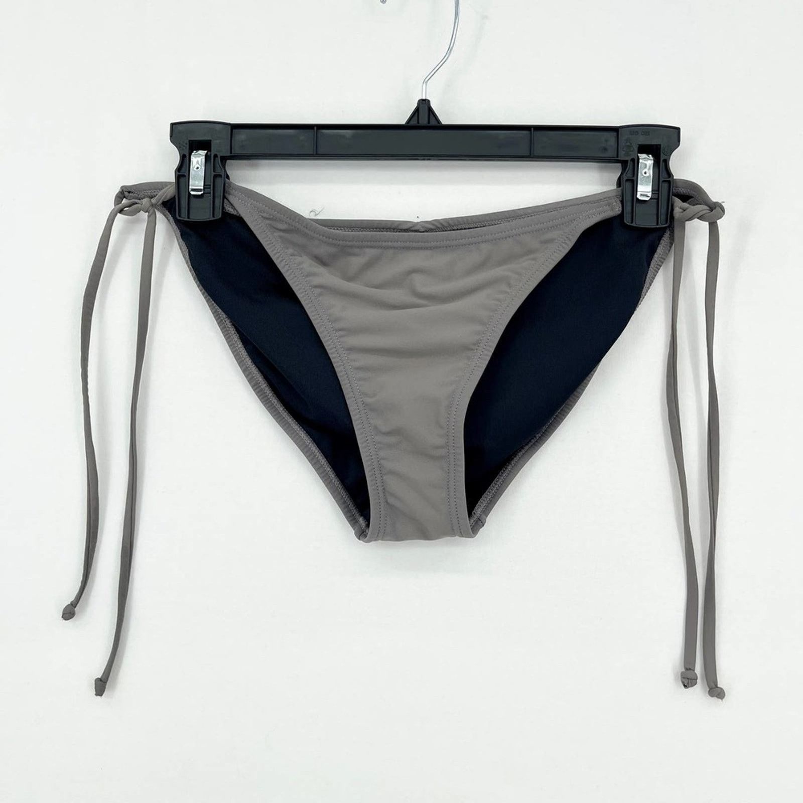 Other PILYQ Women Grey Tie Sides Polymaide Swim Bottom Size Large Size ONE SIZE - 1 Thumbnail