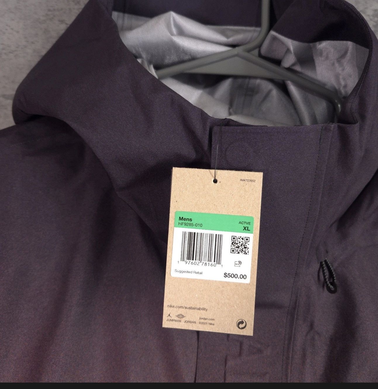 Jordan Brand NIKE Air Jordan Jumpman Skyline GORE-TEX Rain Jacket Mens L Size US L / EU 52-54 / 3 - 4 Thumbnail