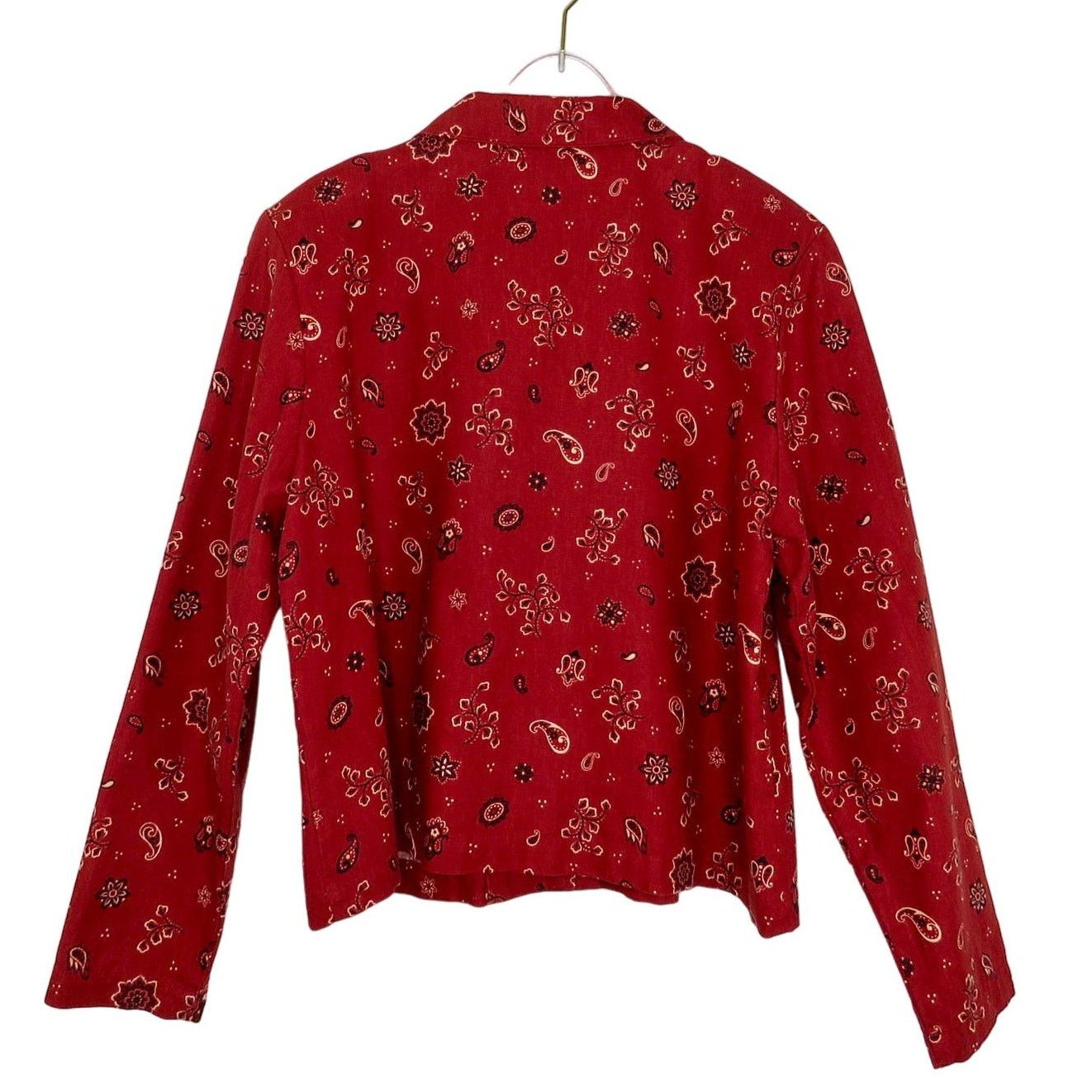 Vintage ORVIS Vintage Red Bandana Paisley Pattern Jacket Medium Size M / US 6-8 / IT 42-44 - 4 Thumbnail