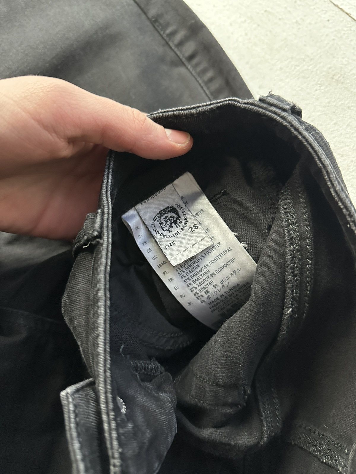 Diesel 🚨 DIESEL AVANT GARDE GOTHIC WOMEN JEANS LOGO IFSIXWASNINE Size 26" / US 2 / IT 38 - 7 Thumbnail