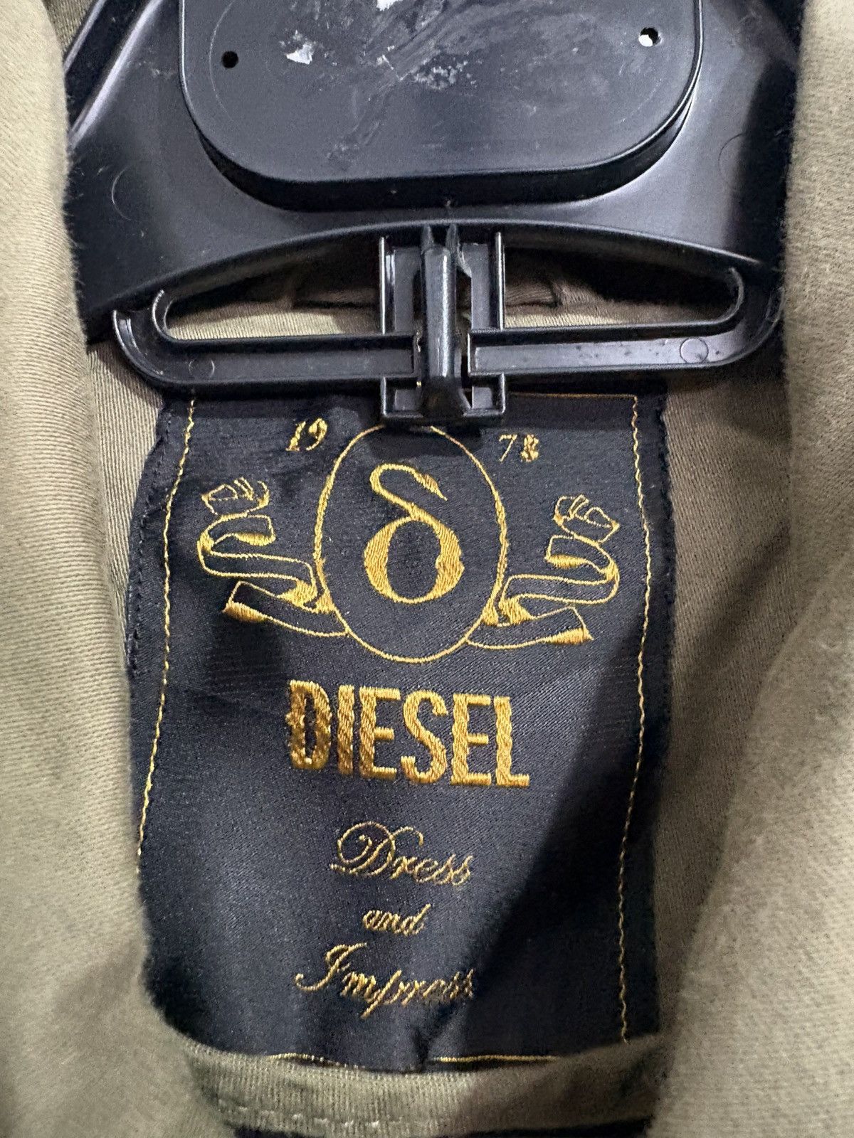 Diesel Black Gold Diesel Army Utility raw hem Removeble Peplum Jacket Size XS / US 0-2 / IT 36-38 - 5 Thumbnail