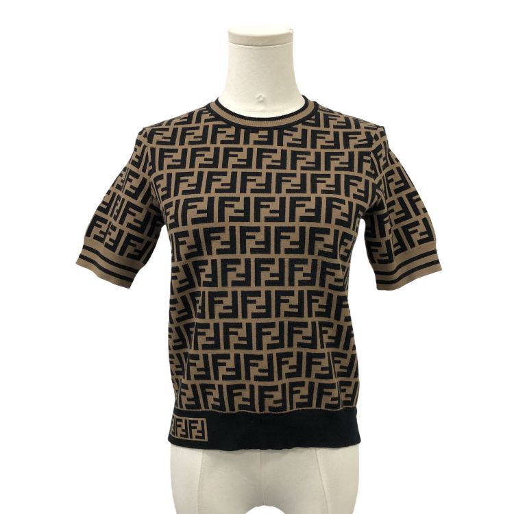 Fendi Fendi FF Monogram Knit Sweater Size 38 Size XS / US 0-2 / IT 36-38 - 1 Thumbnail
