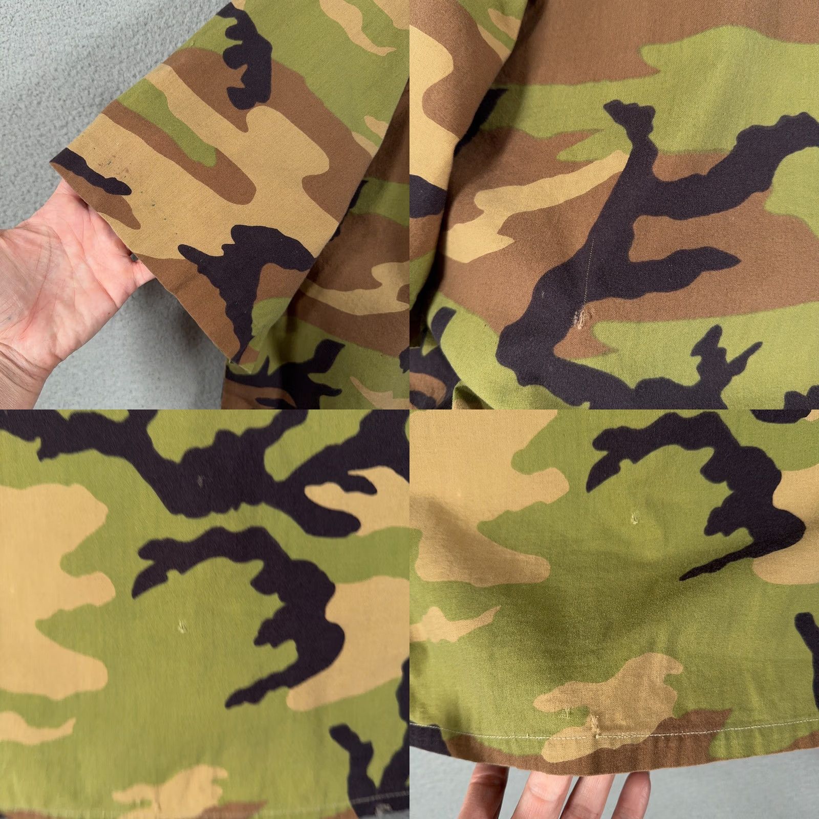 Vintage Vtg 80s Game Winner Woodland Camo Hunting Shirt XL Boxy Fit 3 Pocket Gorpcore Size US XL / EU 56 / 4 - 9 Thumbnail