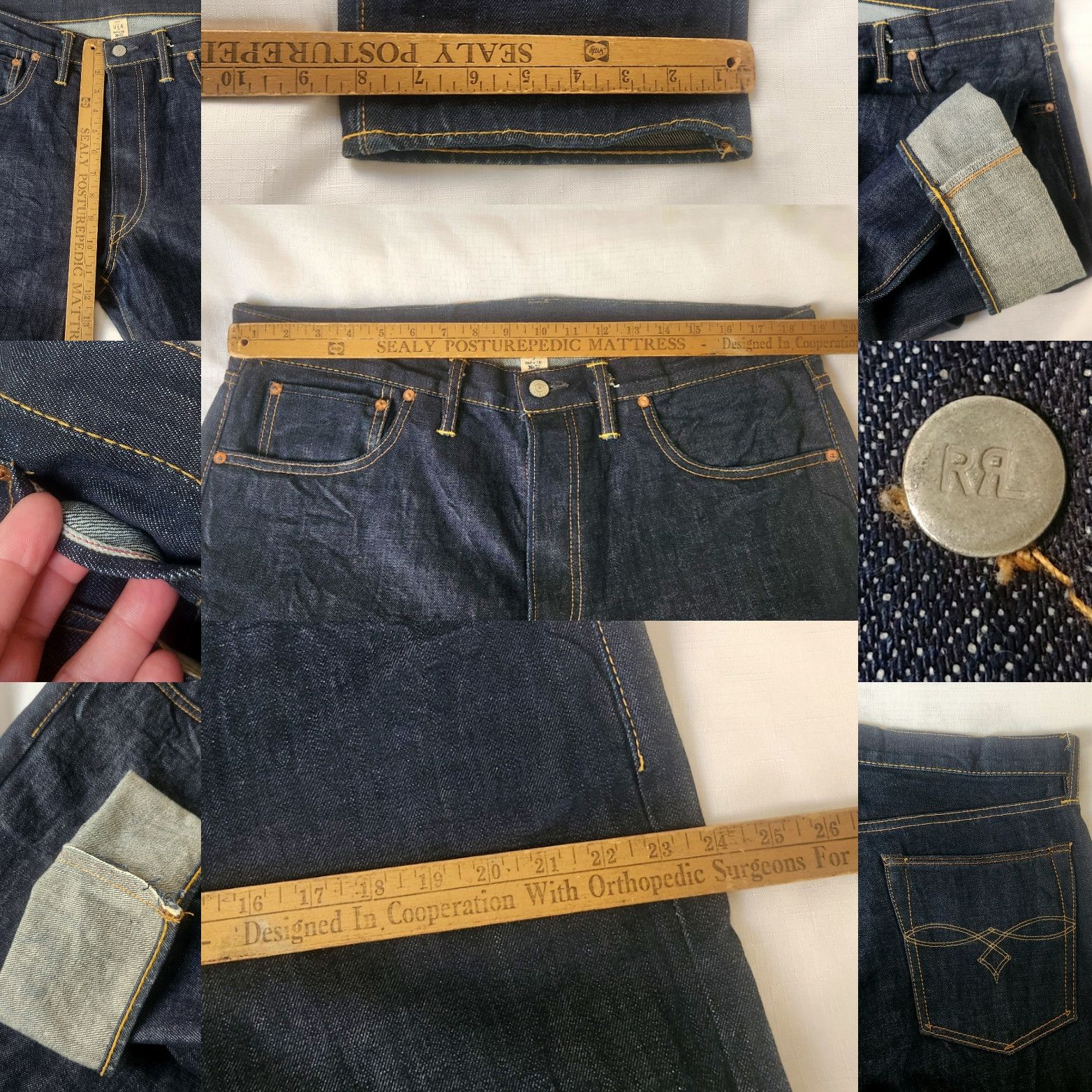 RRL Ralph Lauren Ralph Lauren RRL Jeans Japanese Woven Selvedge Denim 36 X 32 Size US 36 / EU 52 - 24 Thumbnail
