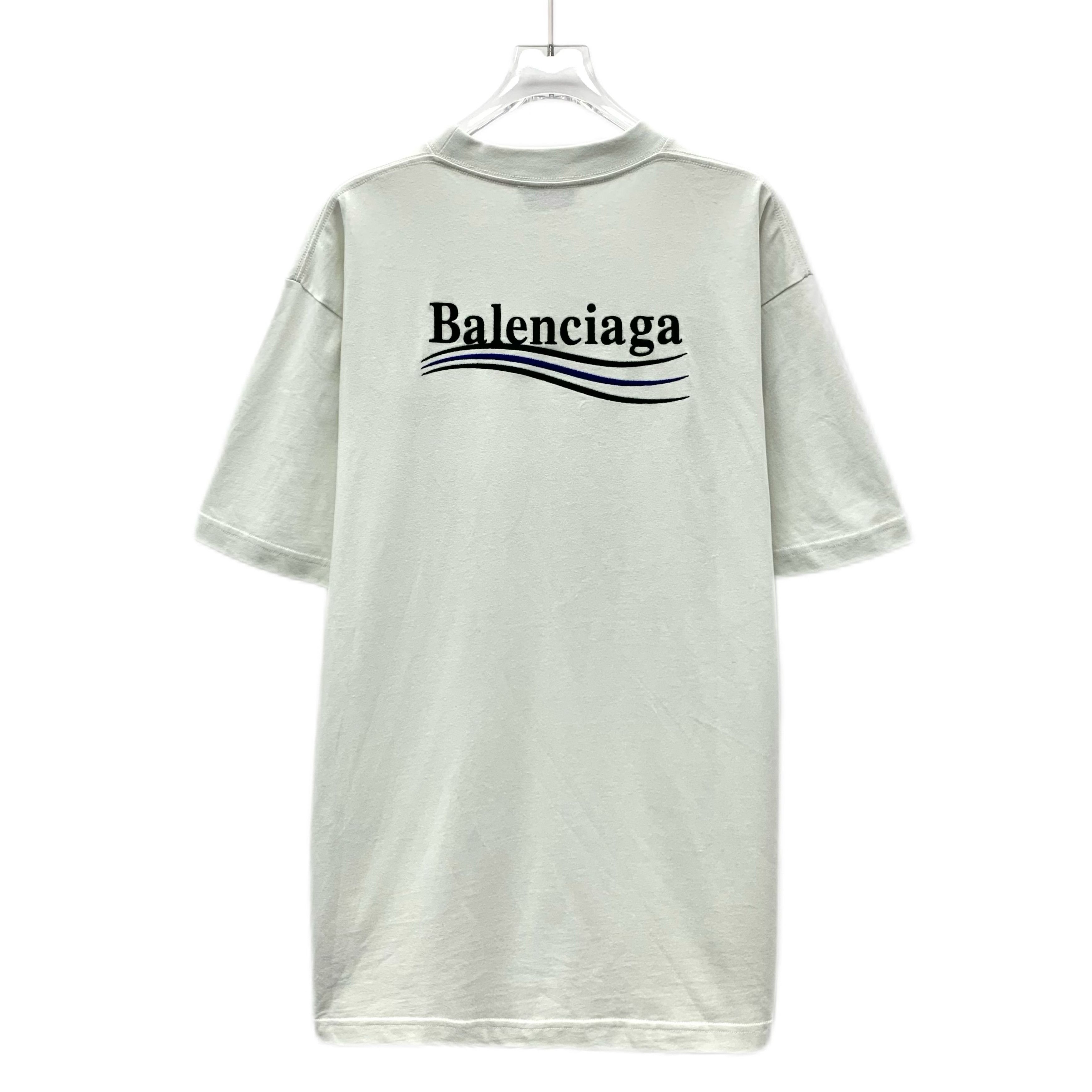Balenciaga CM0242 Balenciaga Mens White Short-Sleeve T-Shirt Size US XS / EU 42 / 0 - 2 Thumbnail