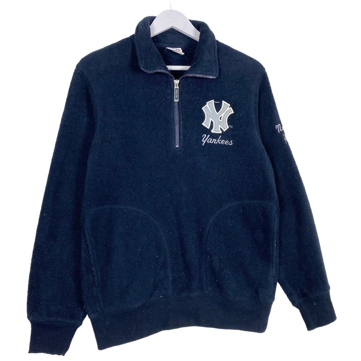 MLB × New York Yankees 💥MLB NY YANKEES FLEECE BIG LOGO HALFZIP SWEATER Size US M / EU 48-50 / 2 - 3 Thumbnail