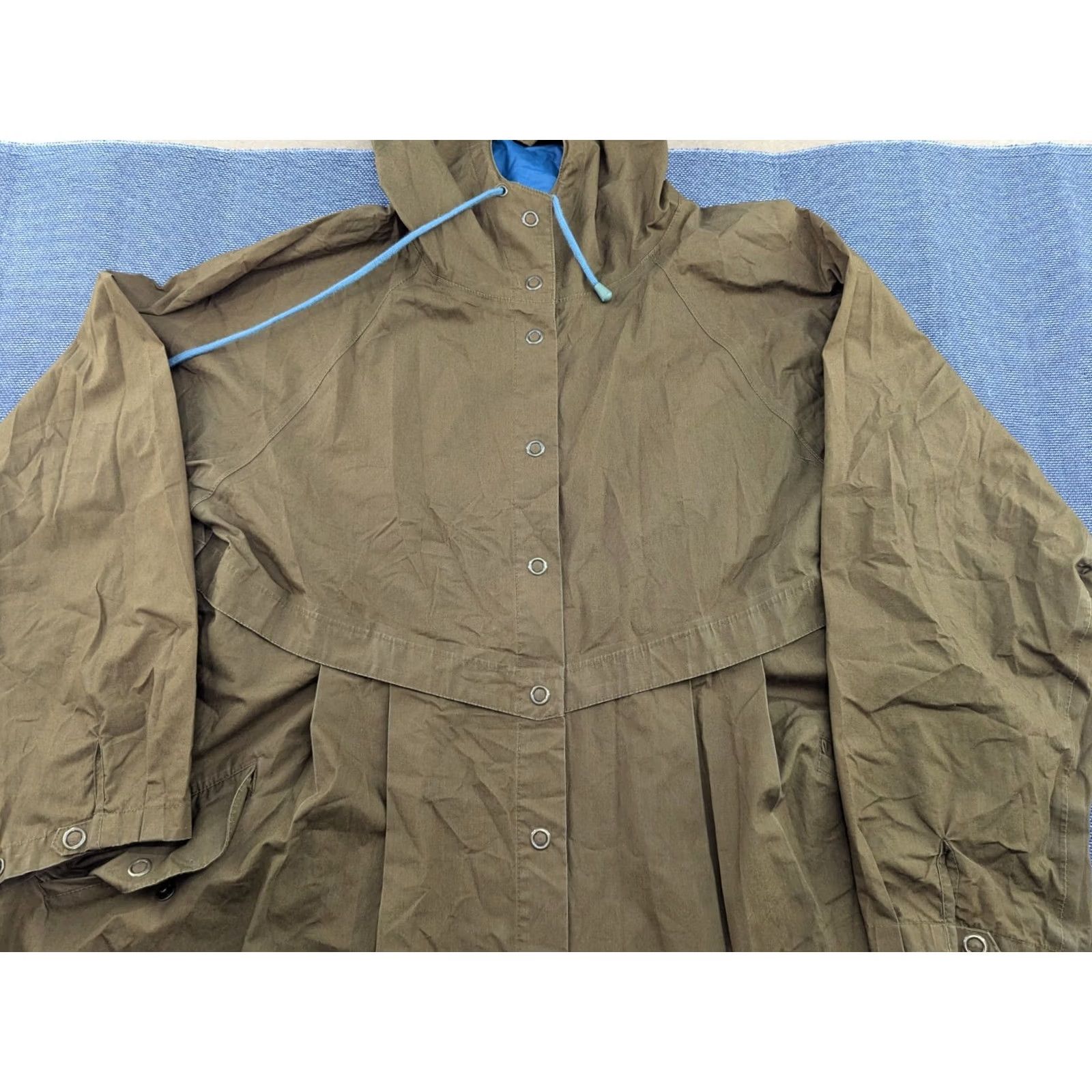Vintage Gudrun Sjoden Womens Anorak Jacket Beige Large Parka Hooded Taped Seams Jacket Shirt Womens Parka Hooded Seams Beige L Size L / US 10 / IT 46 - 2 Thumbnail