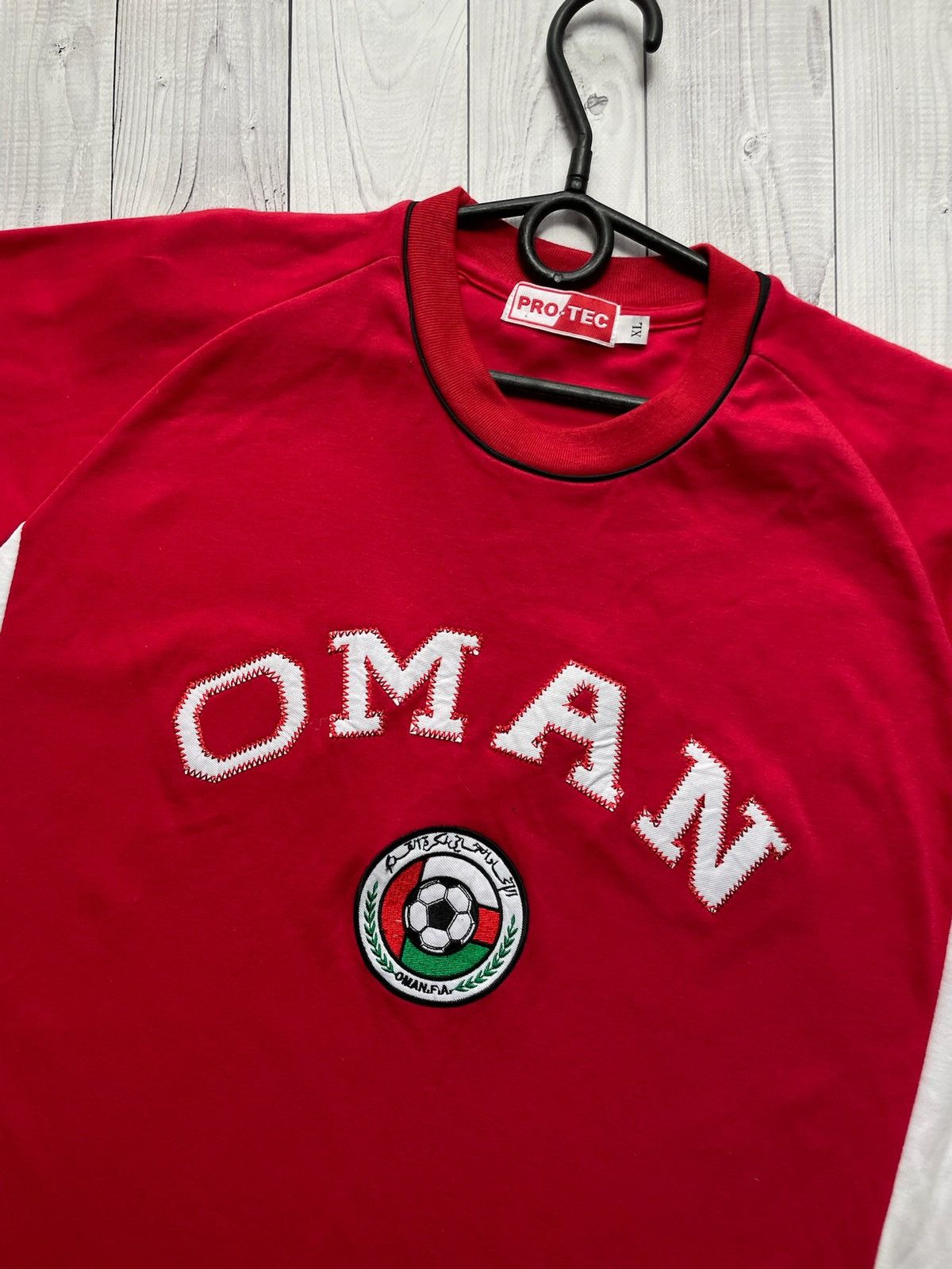 Vintage Vintage OMAN soccer tee big logo size XL Size US XL / EU 56 / 4 - 2 Thumbnail