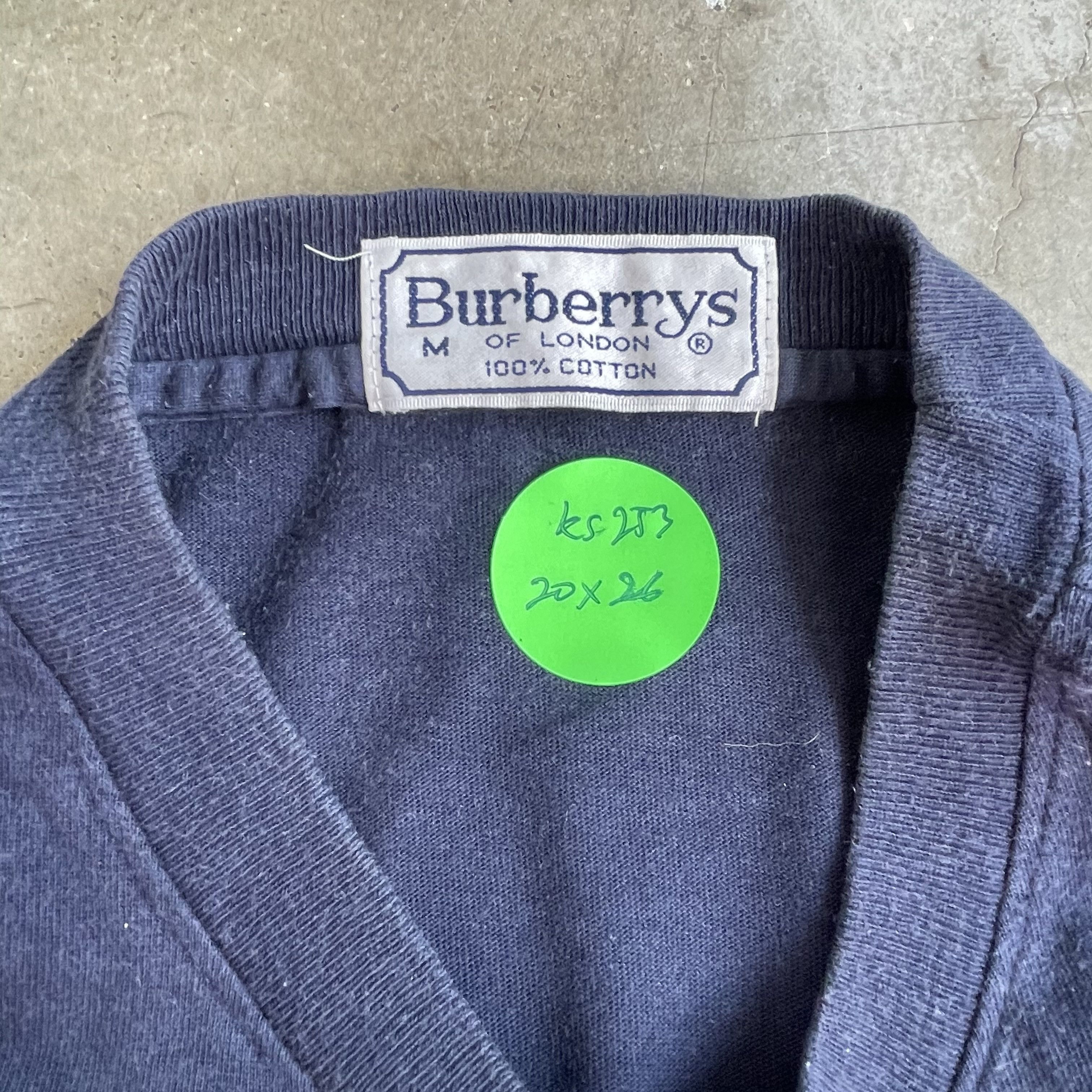 Burberry Vintage Burberry Blue T-shirt Size Medium Size US M / EU 48-50 / 2 - 5 Thumbnail