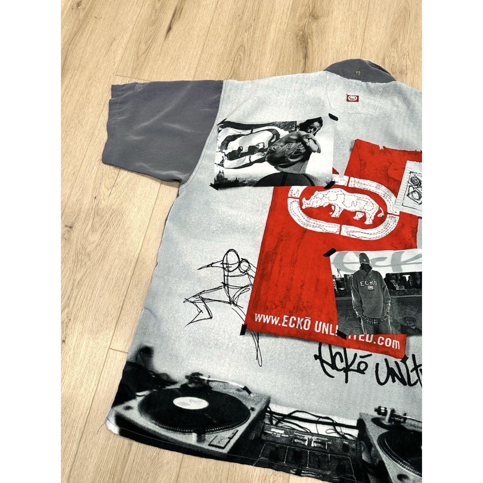 Ecko Unltd. VINTAGE Marc Ecko Unlimited Polyester Men's 2XL Button Shirt Size US XXL / EU 58 / 5 - 3 Thumbnail