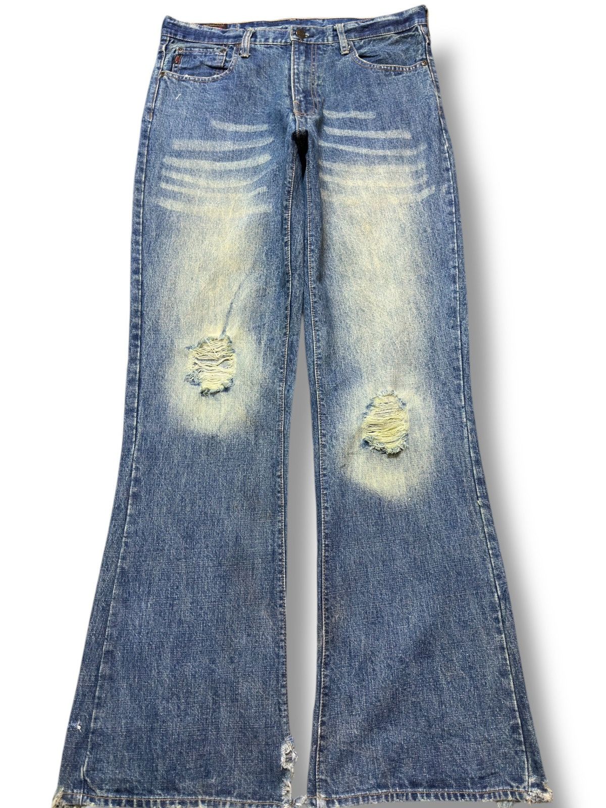 Abercrombie & Fitch Vintage Abercombie&Fitch Flare Bootcut Mudwash Denim Size US 34 / EU 50 - 1 Thumbnail
